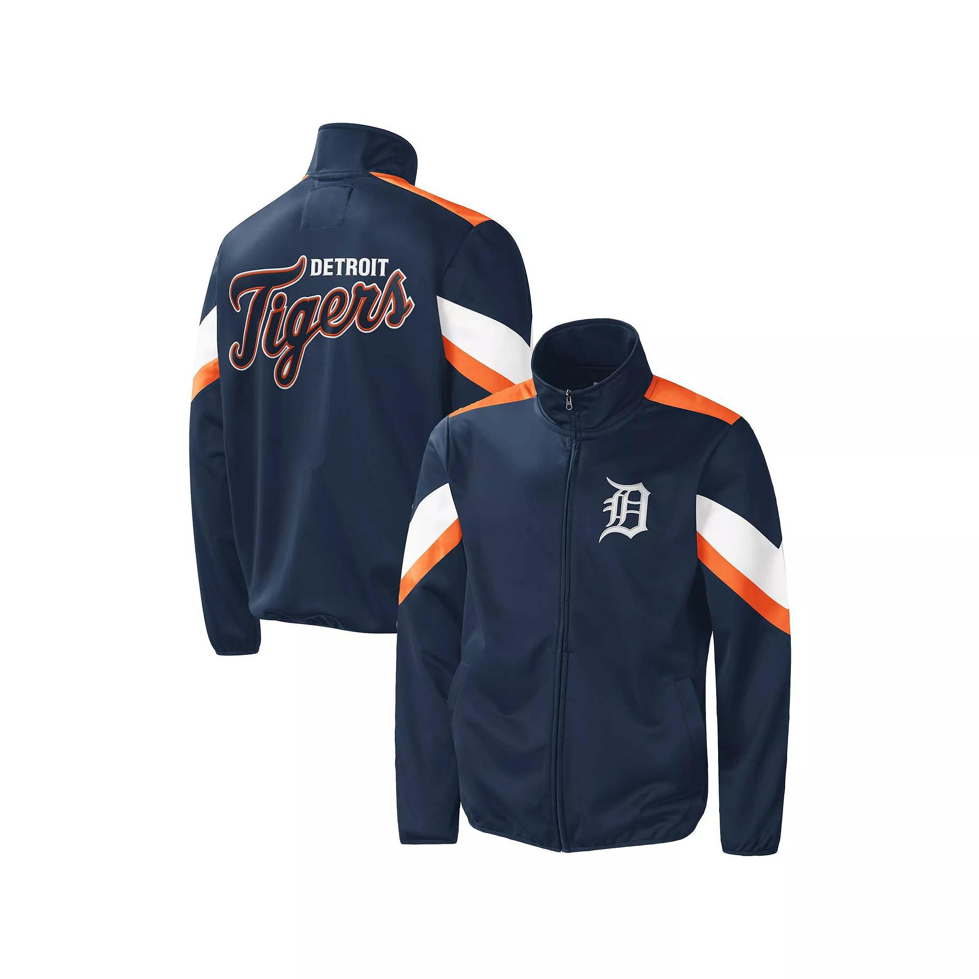Men's G-III Sports by Carl Banks Navy Detroit Tigers Earned Run Full-Zip Jacket, Size: Small, Blue Product Image