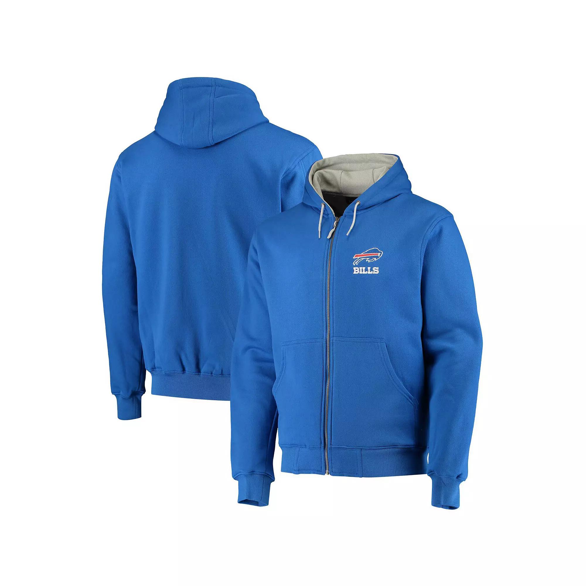 Men's Dunbrooke Royal Los Angeles Chargers Craftsman Thermal-Lined Full-Zip Hoodie,  Product Image