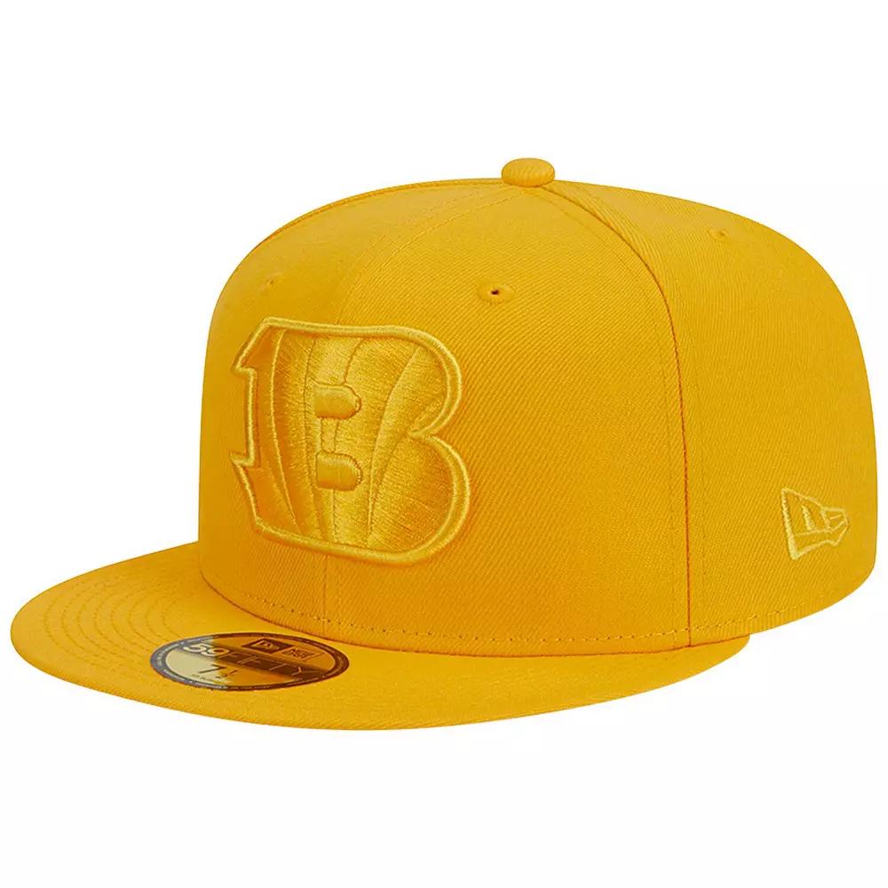 Men's New Era Gold Cincinnati Bengals Color Pack 59FIFTY Fitted Hat,  Product Image