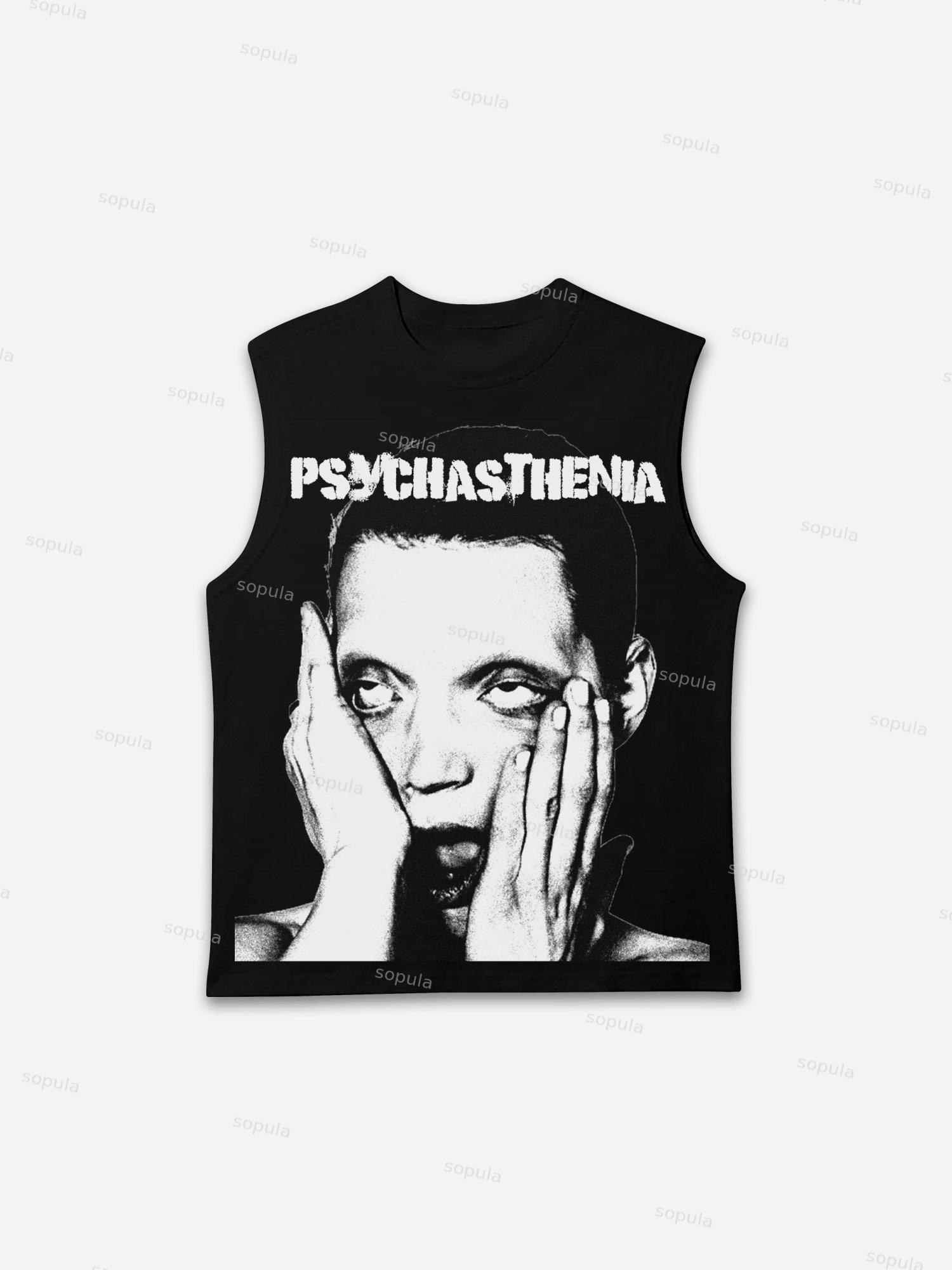 Mental Health Neurosis Vintage Graphic Tank Top Product Image