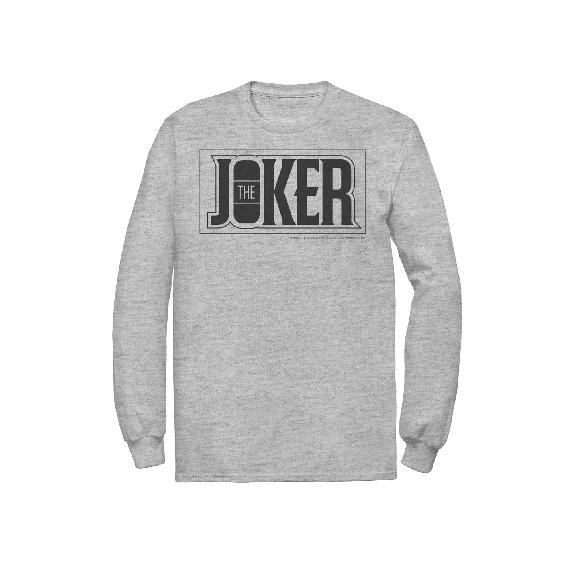Men's DC Comics The Joker Bold Text Poster Tee,  Product Image