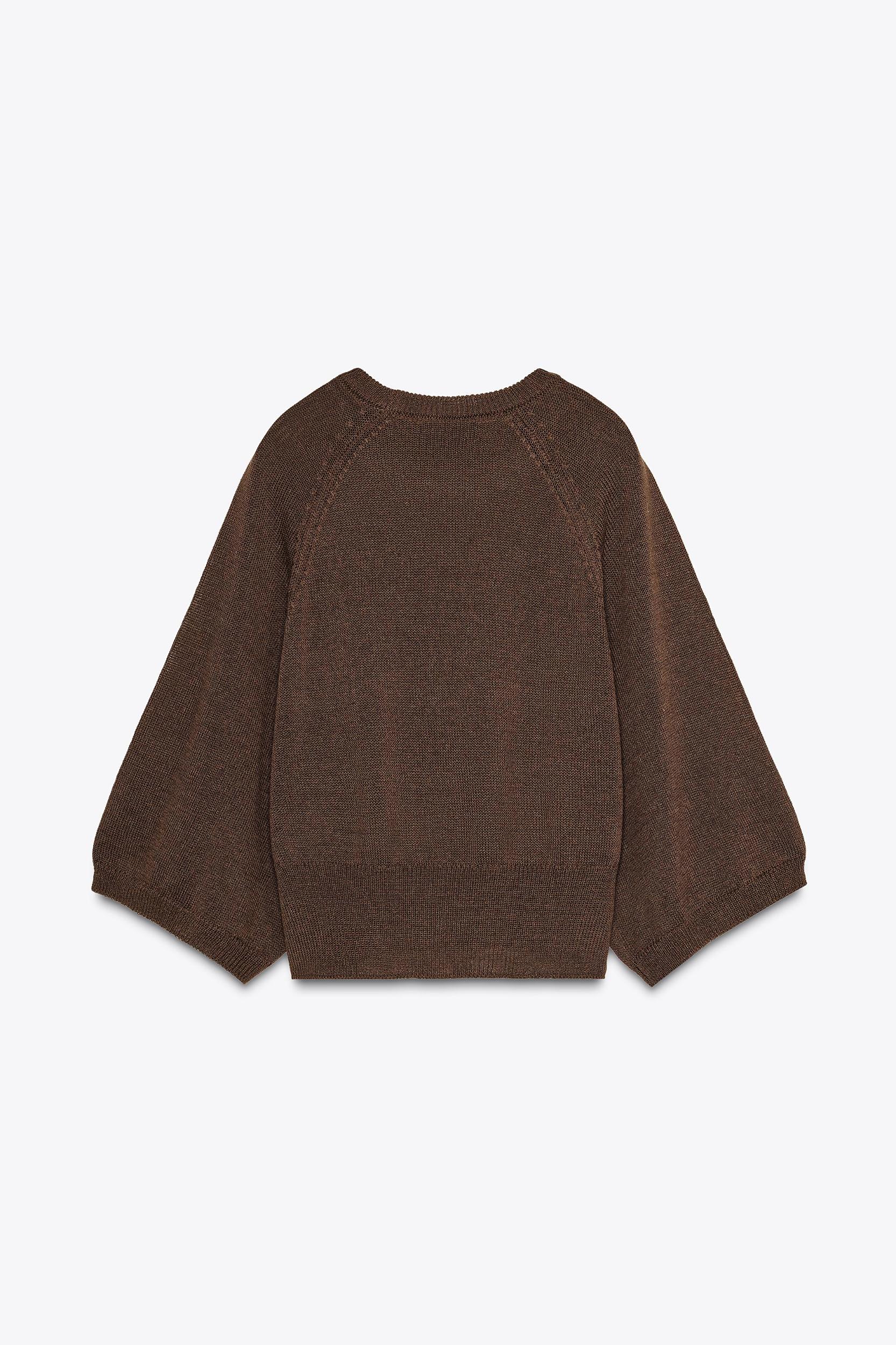 WIDE SLEEVE KNIT SWEATER Product Image