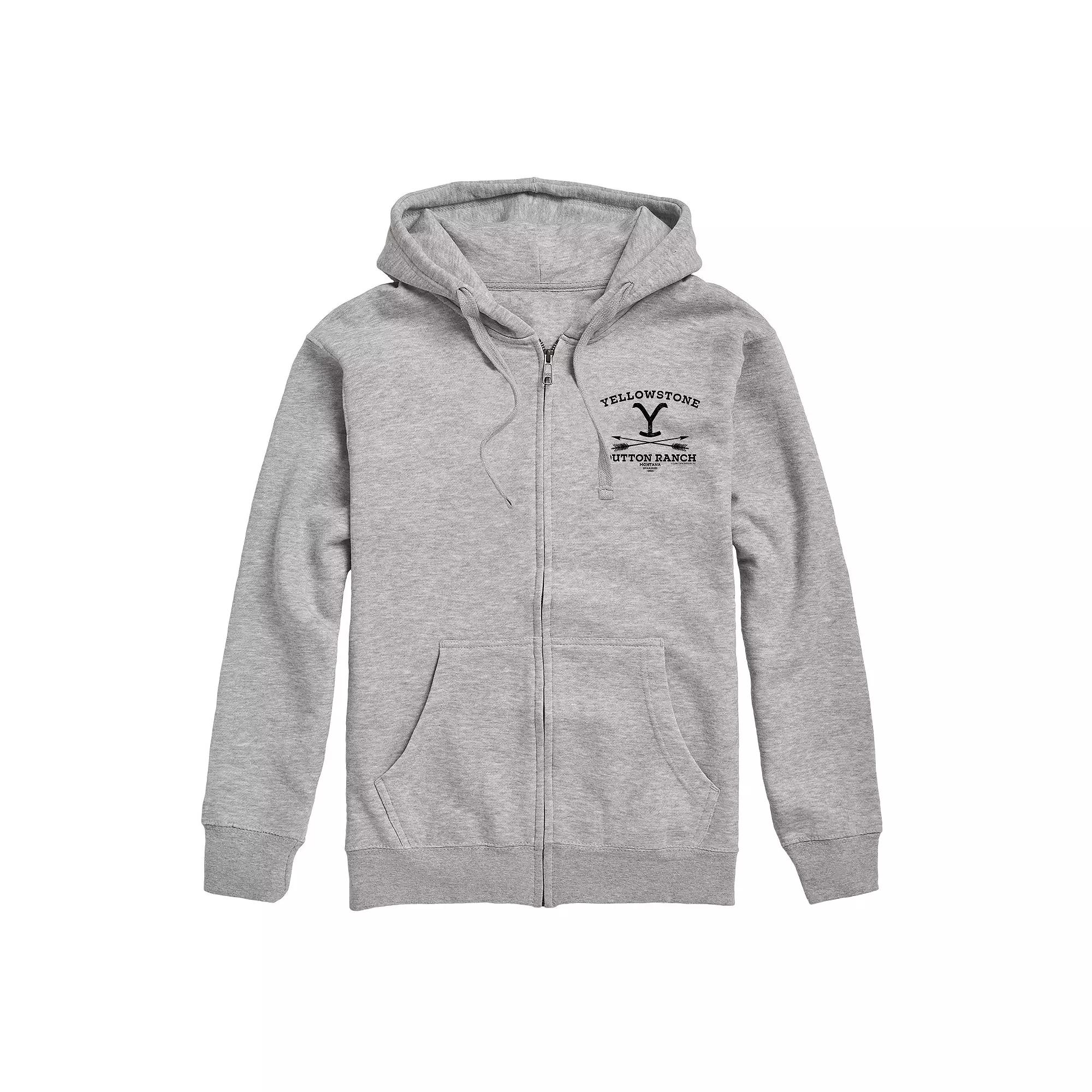 Men's Yellowstone Stone Dutton Zip Hoodie,  Product Image