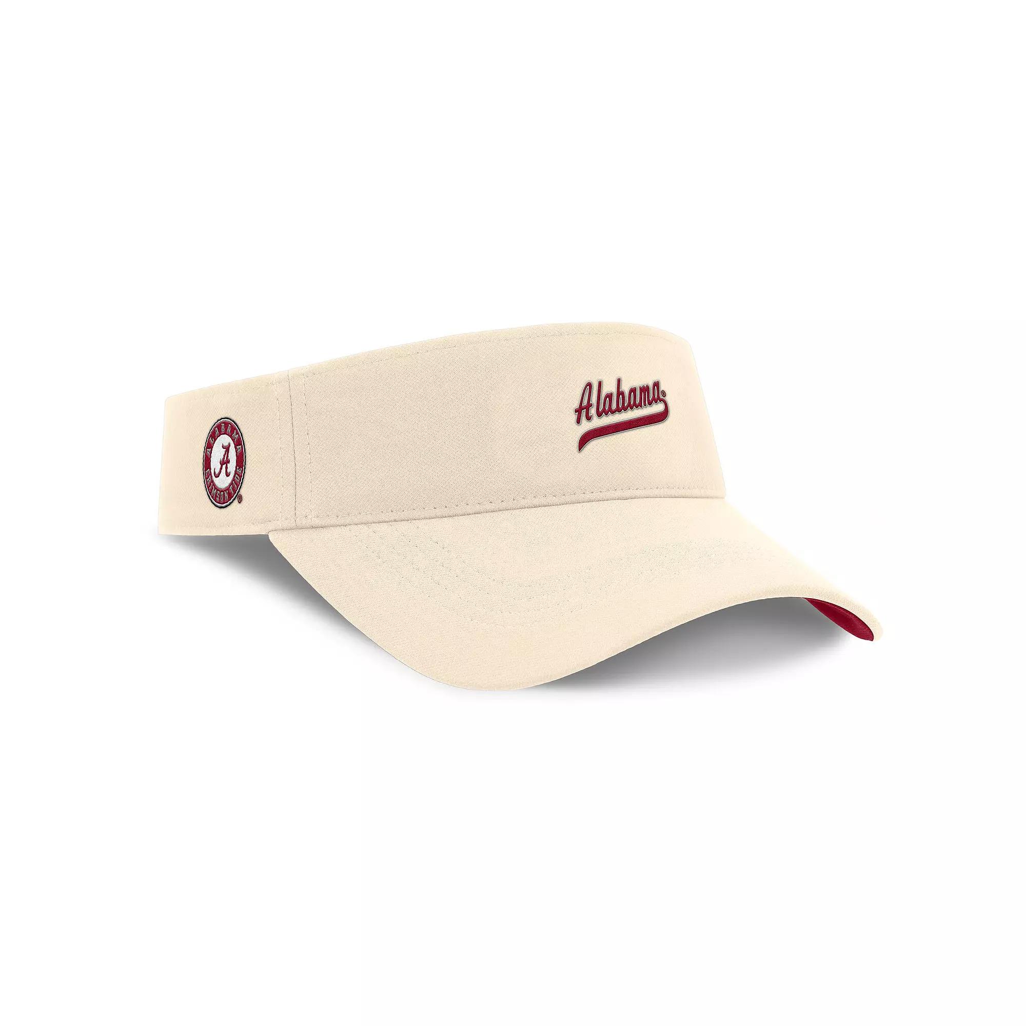 Men's Nike Natural Alabama Crimson Tide Primetime Ace Adjustable Visor, Beige Product Image