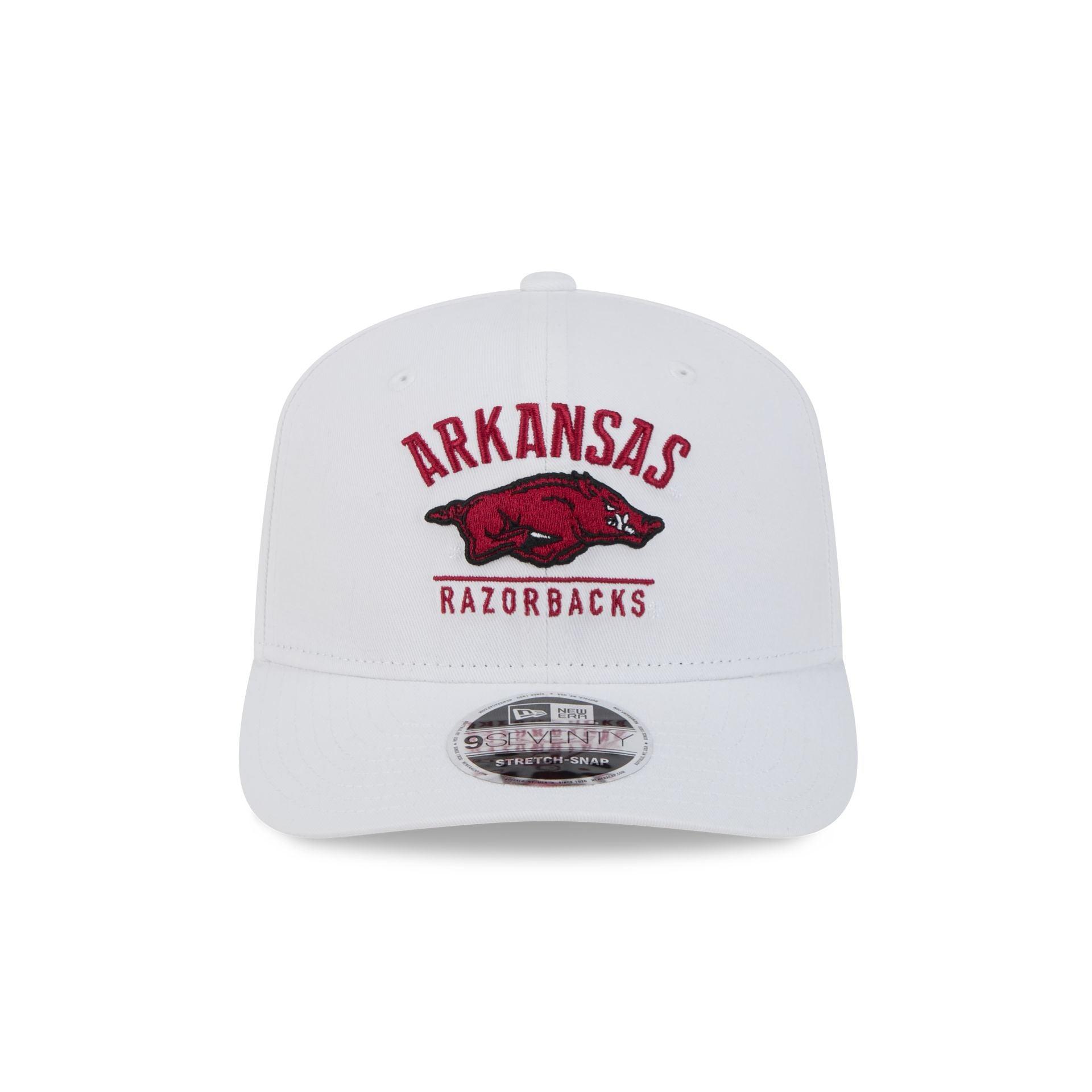 Arkansas Razorbacks Optic White 9SEVENTY Stretch-Snap Hat Male Product Image