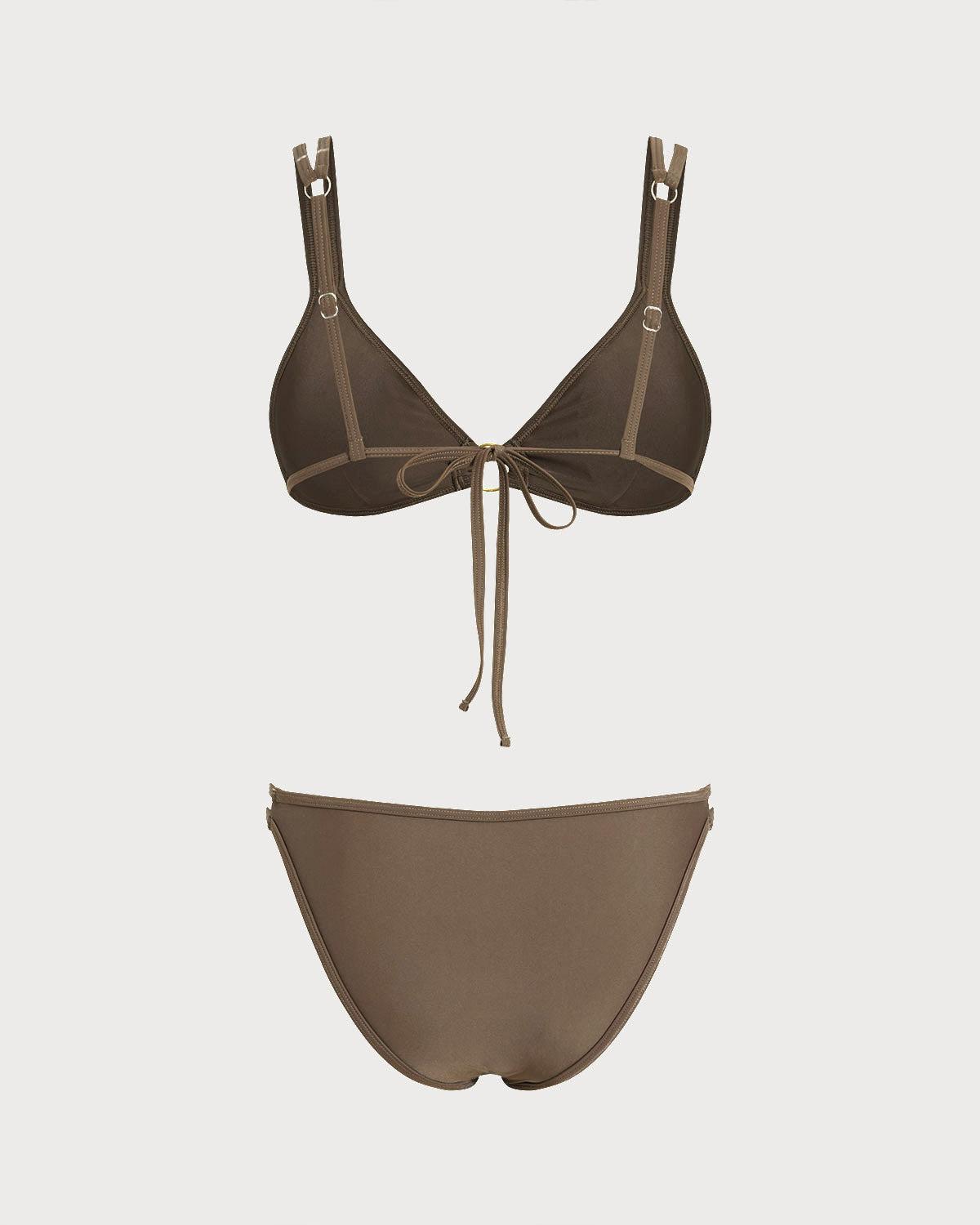 Coffee High Stretch Tankini Set Product Image