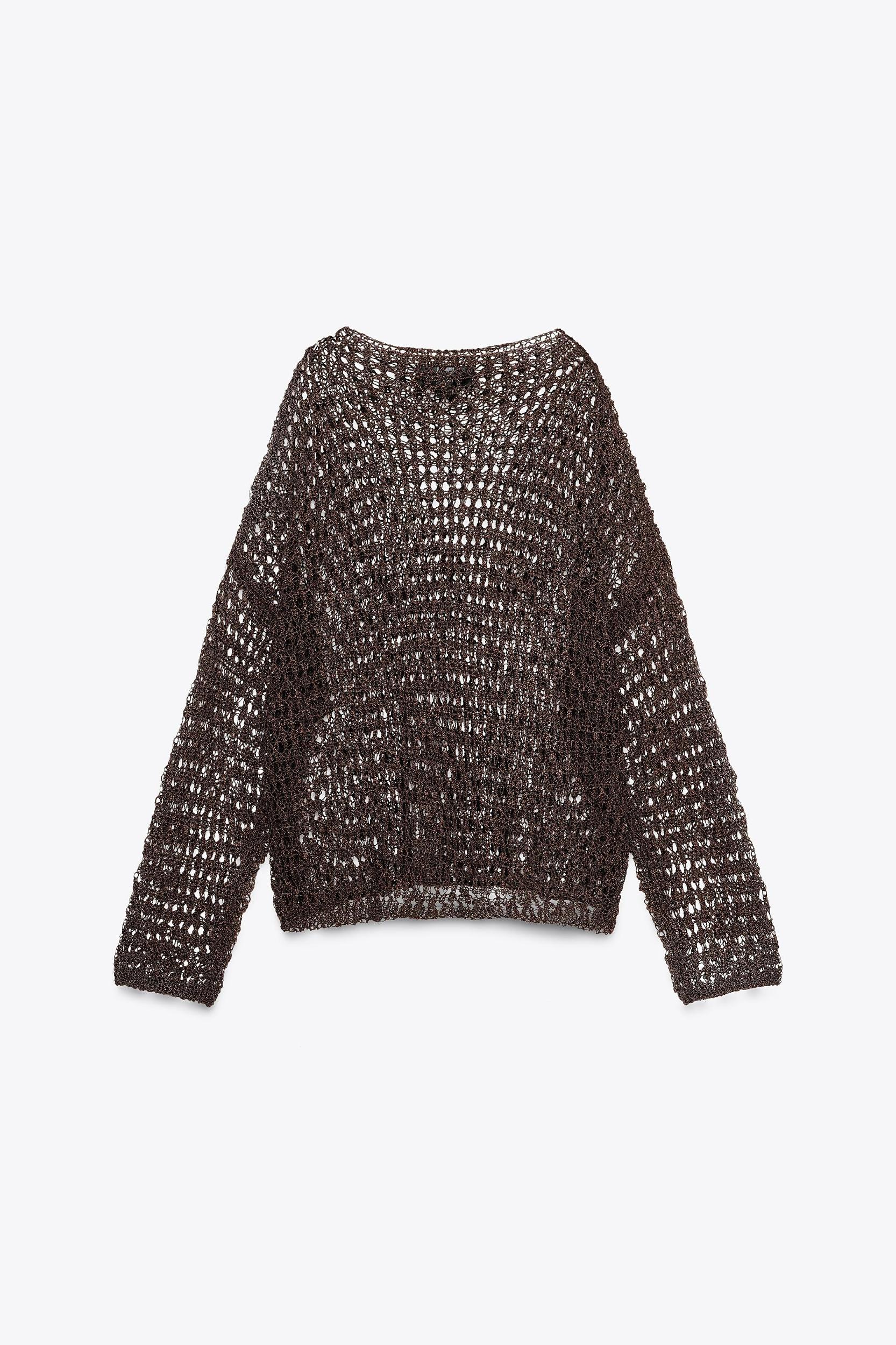 OPENWORK KNIT SWEATER Product Image