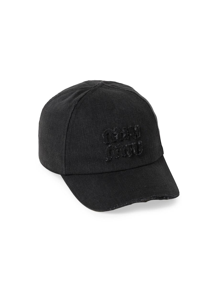 Womens Denim Baseball Cap Product Image