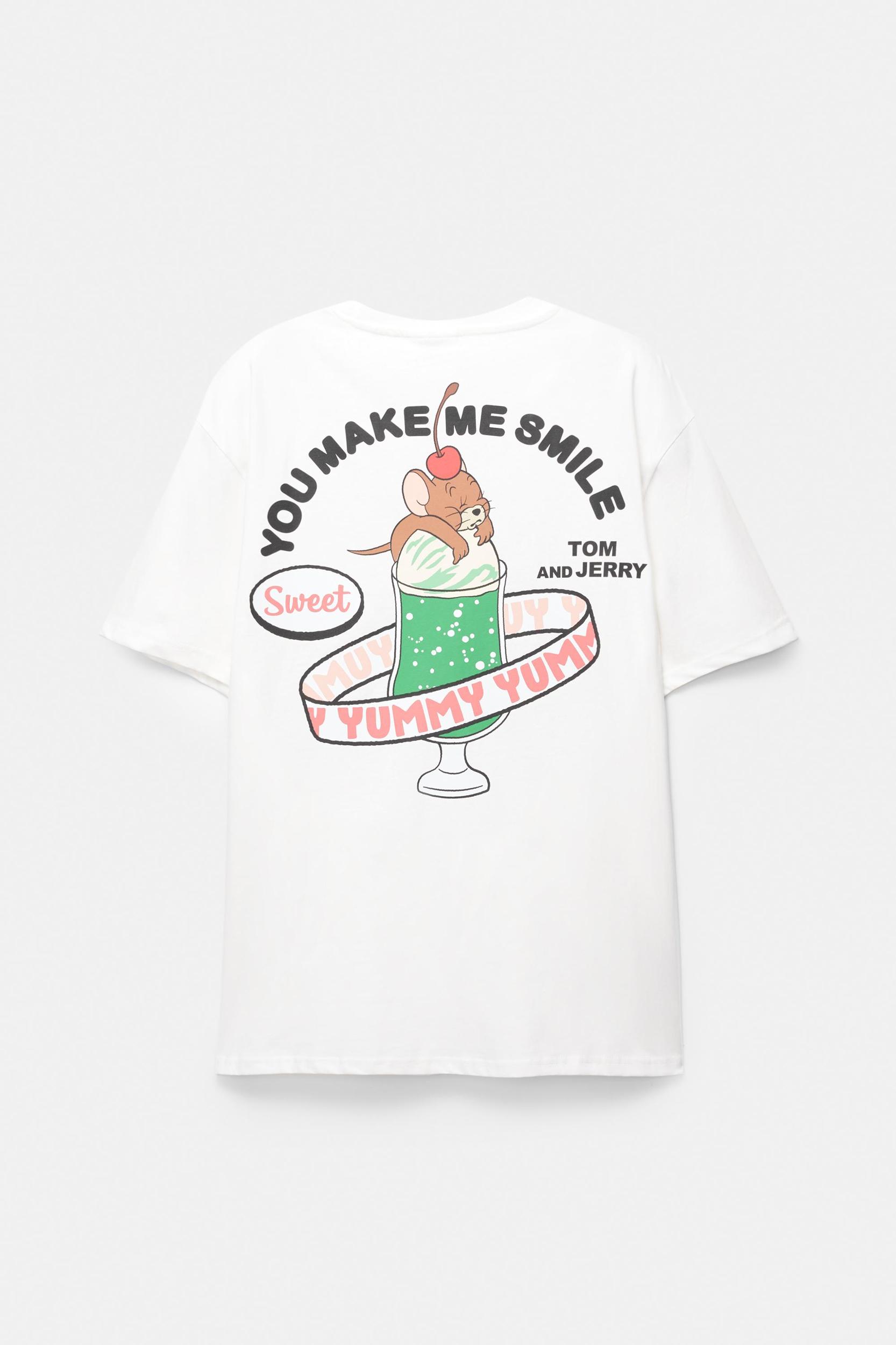 Tom and Jerry white T-shirt Product Image