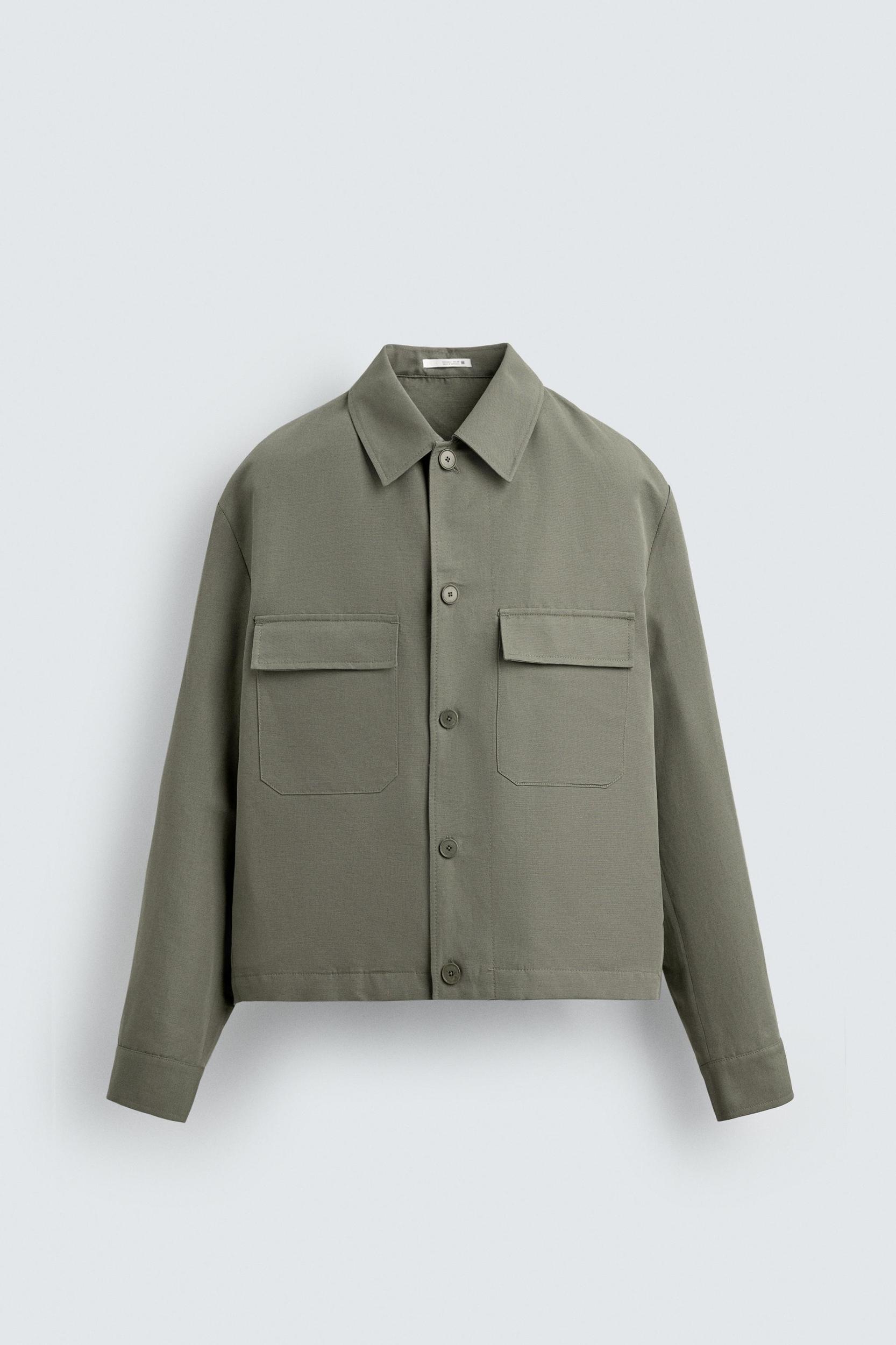 BOXY FIT POCKET OVERSHIRT Product Image