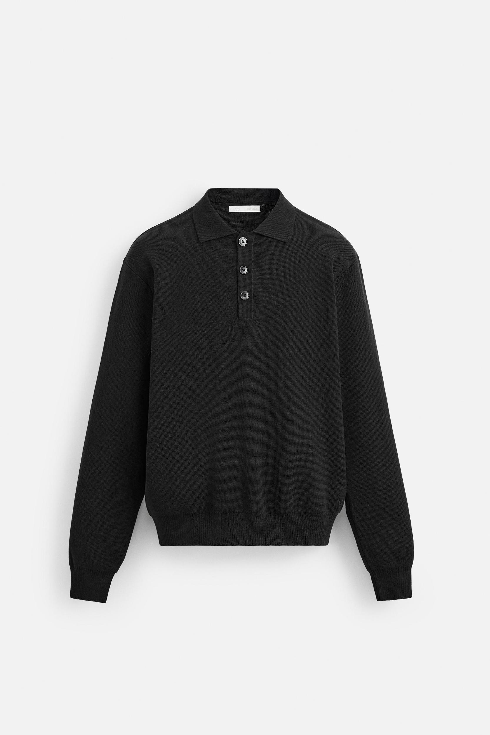 RELAXED FIT KNIT POLO SHIRT Product Image