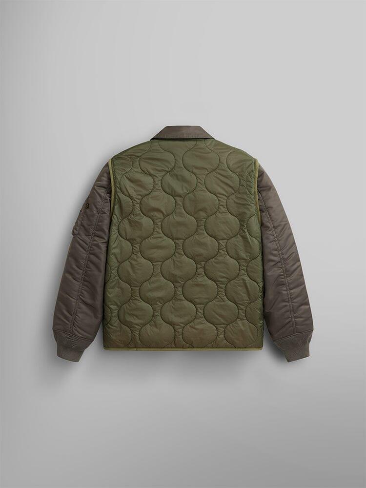 MIXED MEDIA QUILTED UTILITY JACKET (COYOTE BROWN) Male Product Image