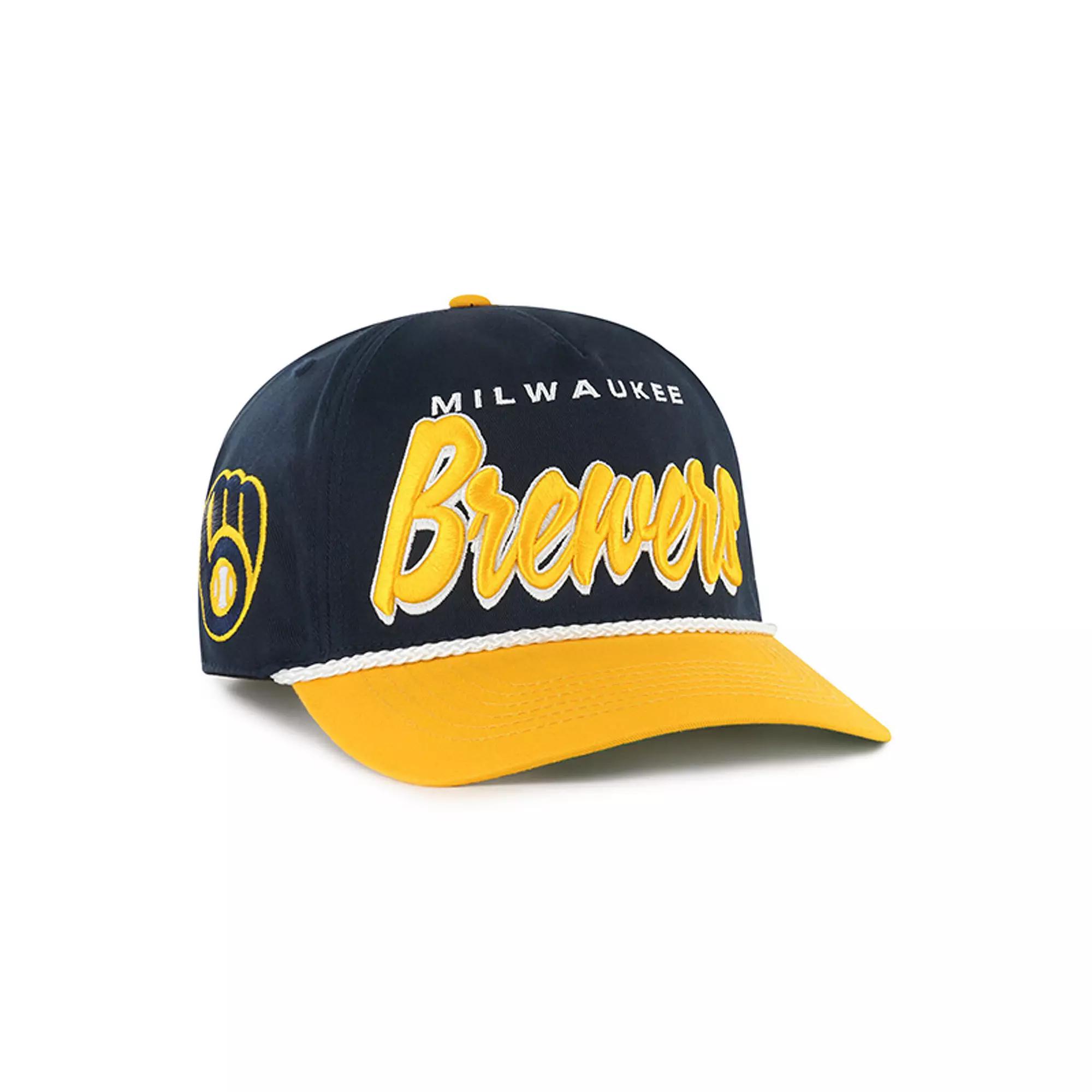 Men's '47 Navy Milwaukee Brewers Dropshadow Rope Hitch Adjustable Hat, Blue Product Image