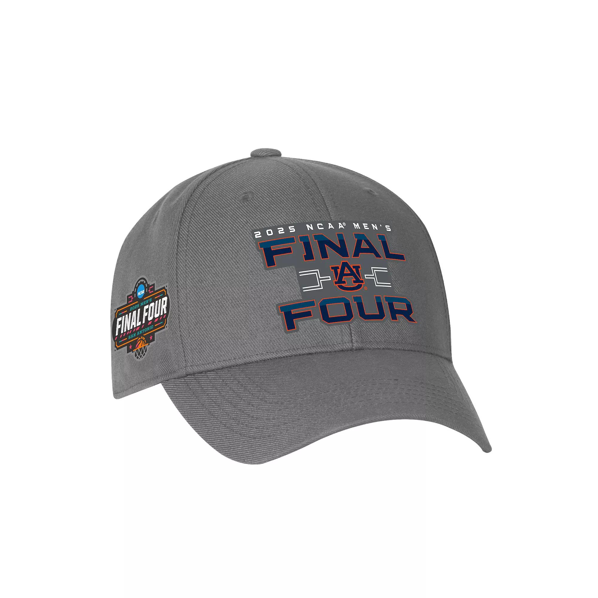 Men's Under Armour Auburn Tigers 2025 NCAA Men's Basketball Tournament March Madness Final Four Adjustable Hat, Grey Product Image