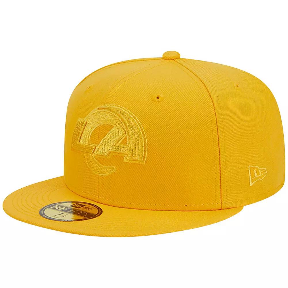 Men's New Era Gold Los Angeles Rams Color Pack 59FIFTY Fitted Hat, Size: 7 7/8 Product Image
