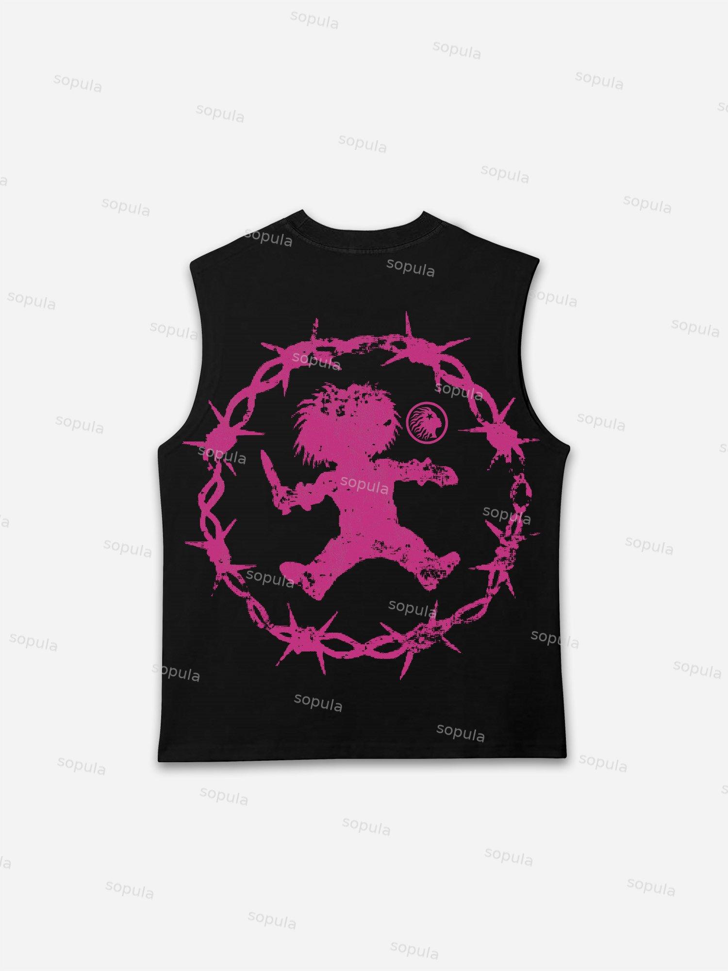 Dont You Wanna Play Print Tank Top Product Image