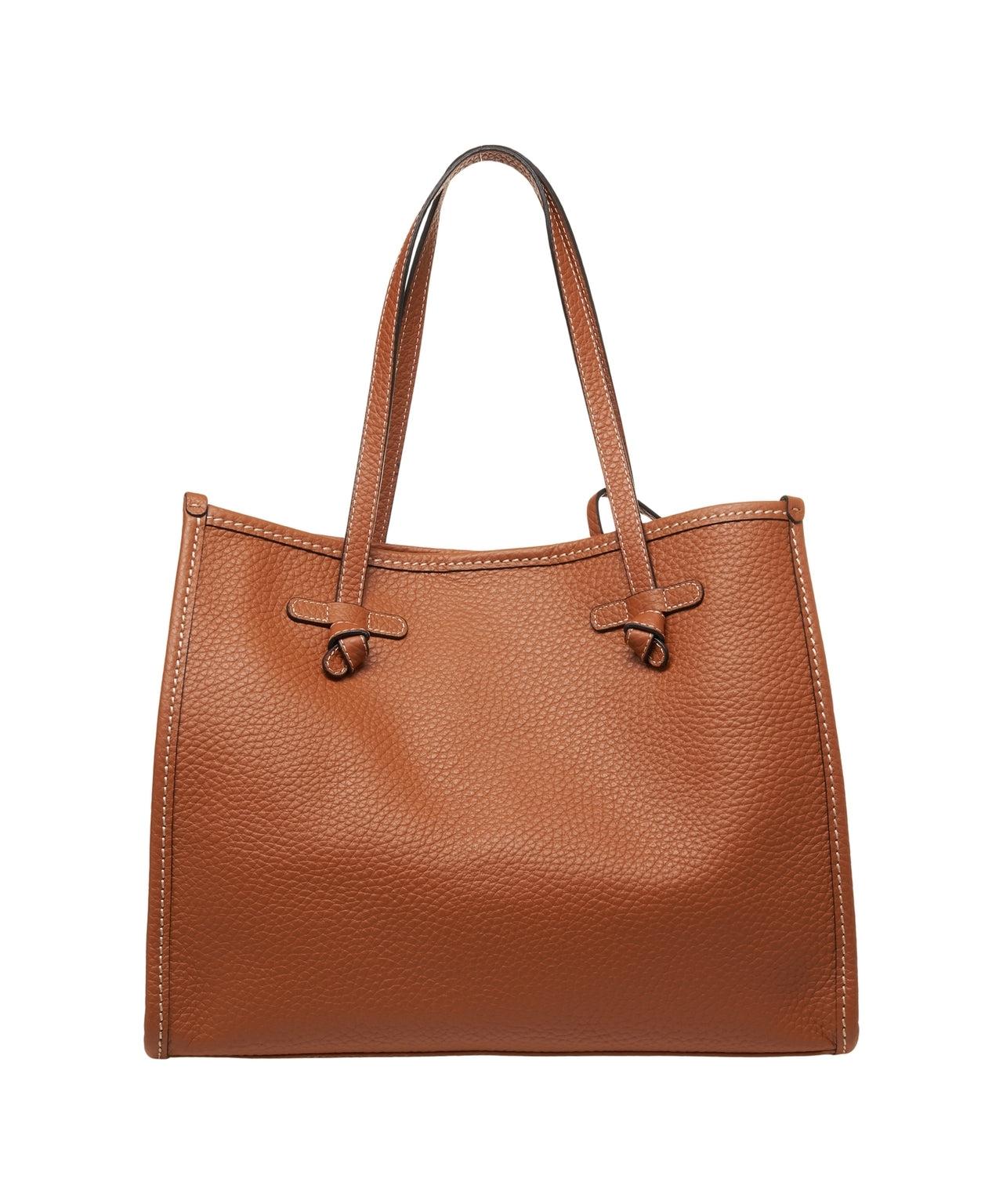 Grained leather shopper Product Image