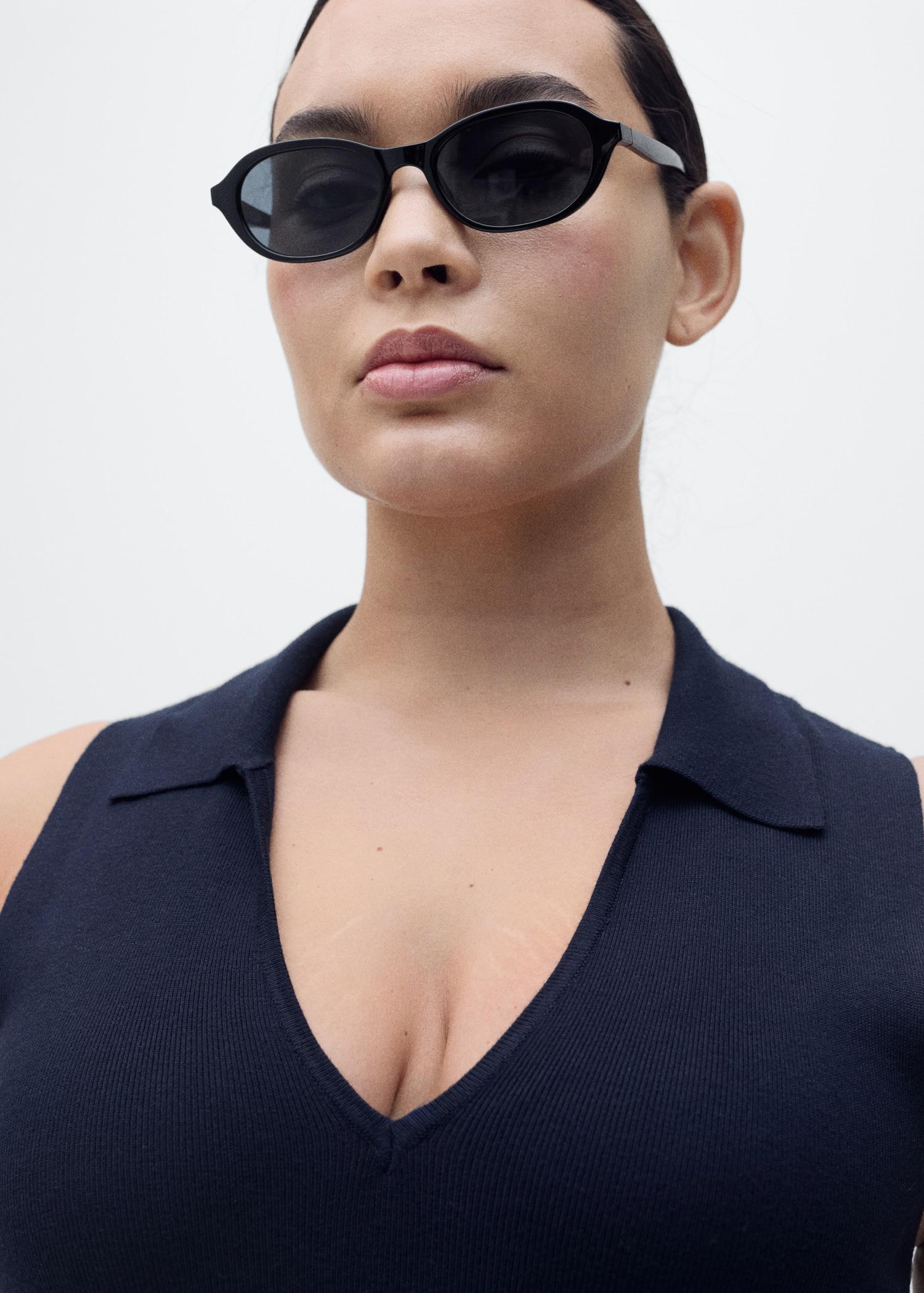 Knitted midi-dress with lapels - Women | MANGO USA Product Image