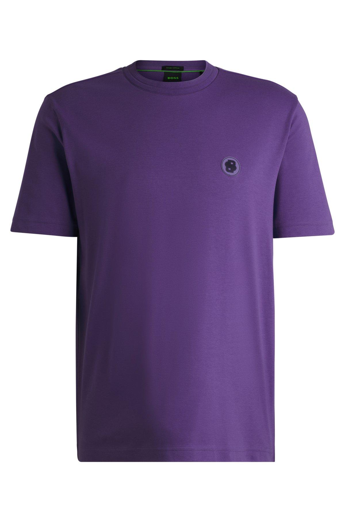 Thermo-regulating T-shirt in cotton with Double B monogram Product Image