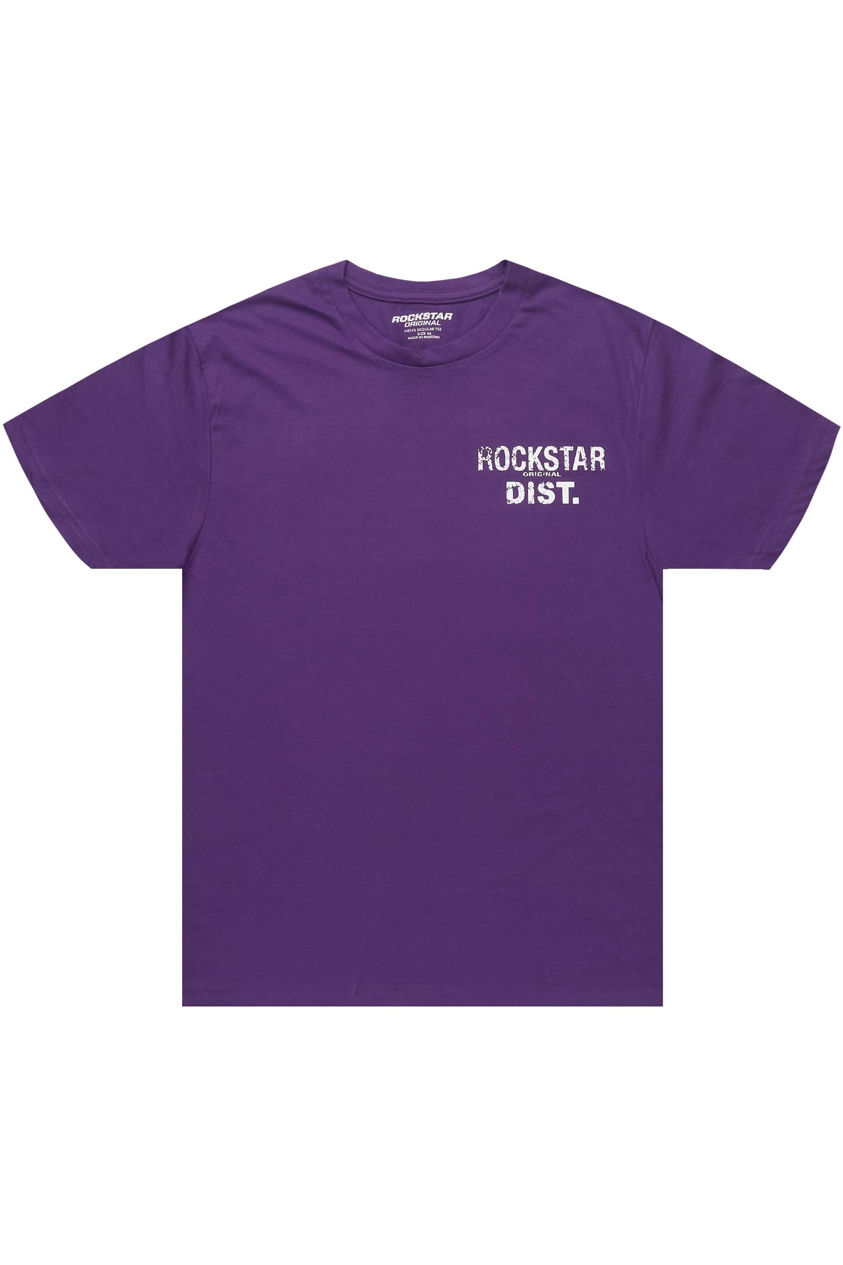 Lake Purple/White Graphic T-Shirt Male Product Image