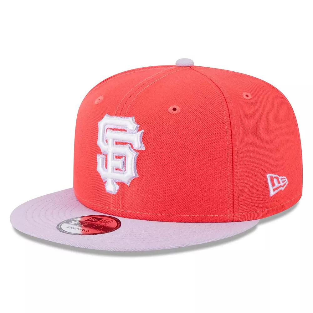 Men's New Era Red/Purple San Francisco Giants Spring Basic Two-Tone 9FIFTY Snapback Hat Product Image