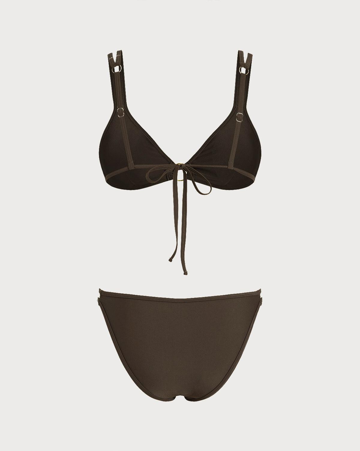 Coffee High Stretch Tankini Set Product Image