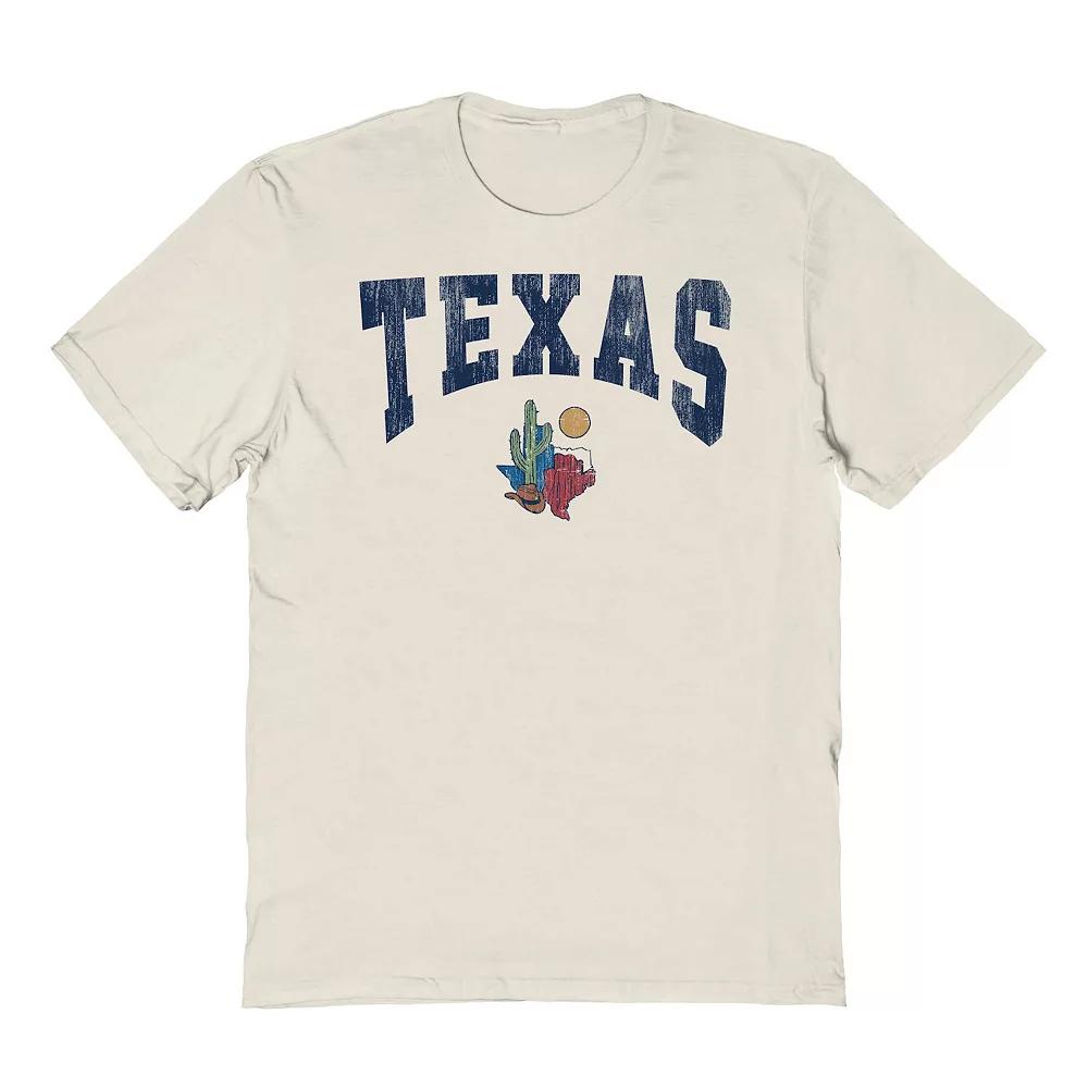 Men's COLAB89 by Threadless Texas Graphic Tee, Size: XL, Natural Product Image