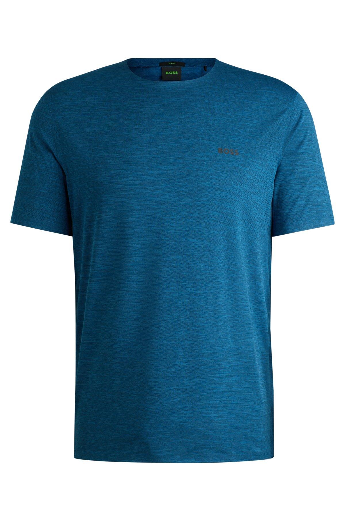 Quick-dry stretch-jersey T-shirt with decorative reflective artwork Product Image