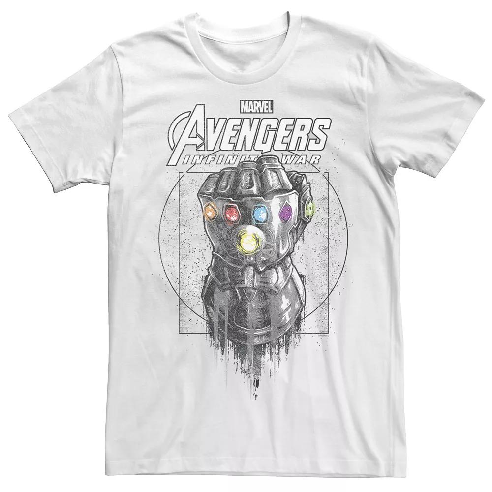 Men's Marvel Infinity War Geo Gauntlet Sketch Graphic Tee,  Product Image