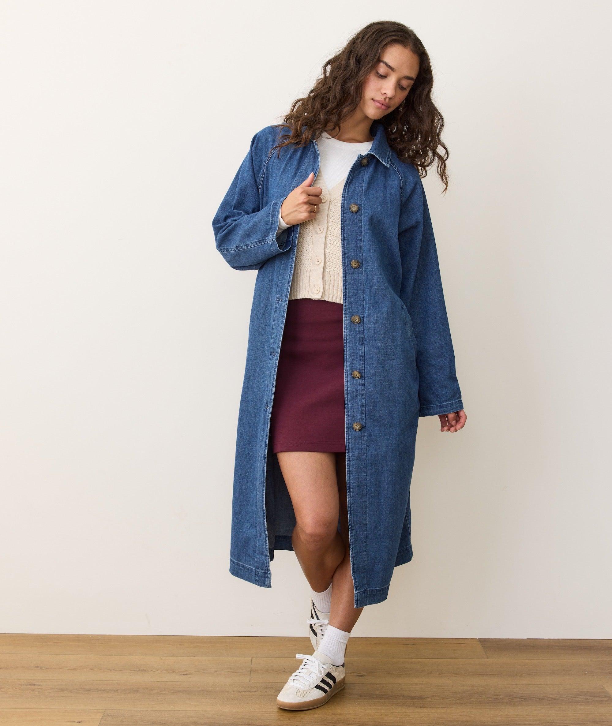 Hayes Denim Trench Coat Product Image