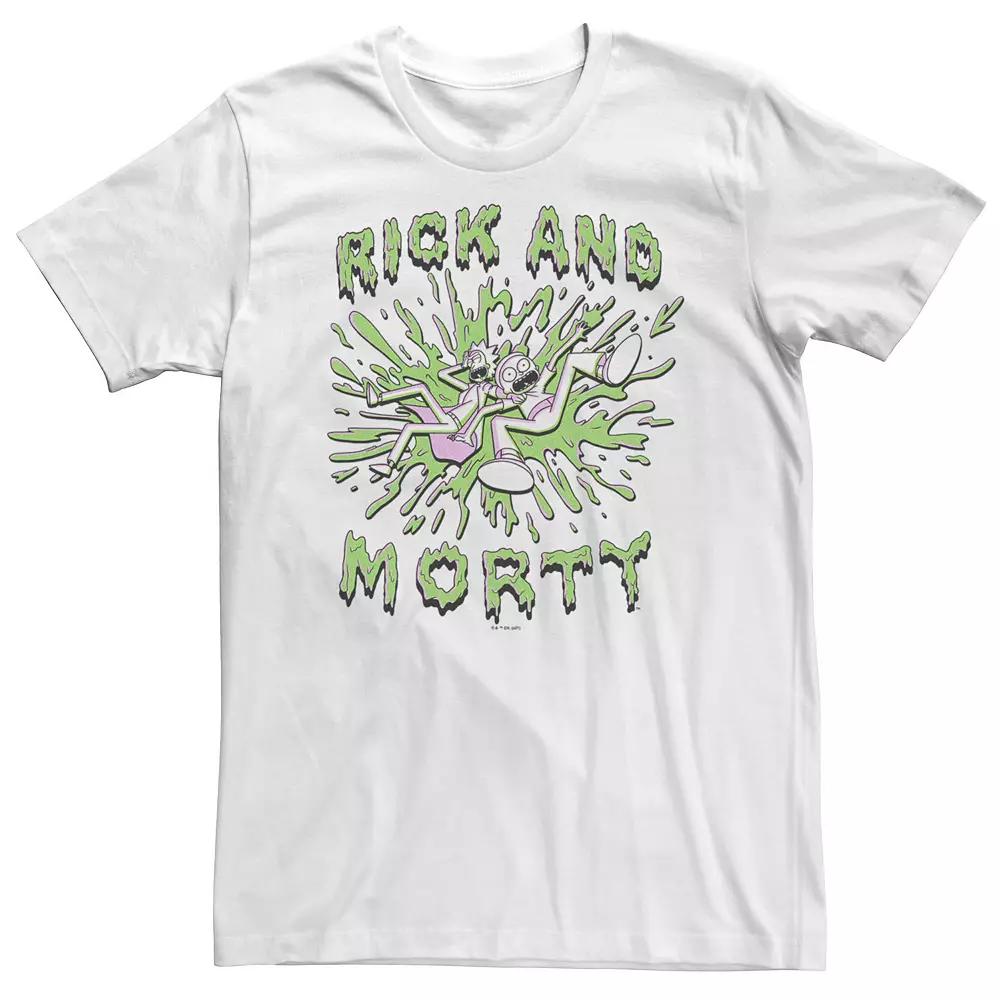 Big & Tall Rick & Morty Slime Splatter Tee, Men's,  Product Image