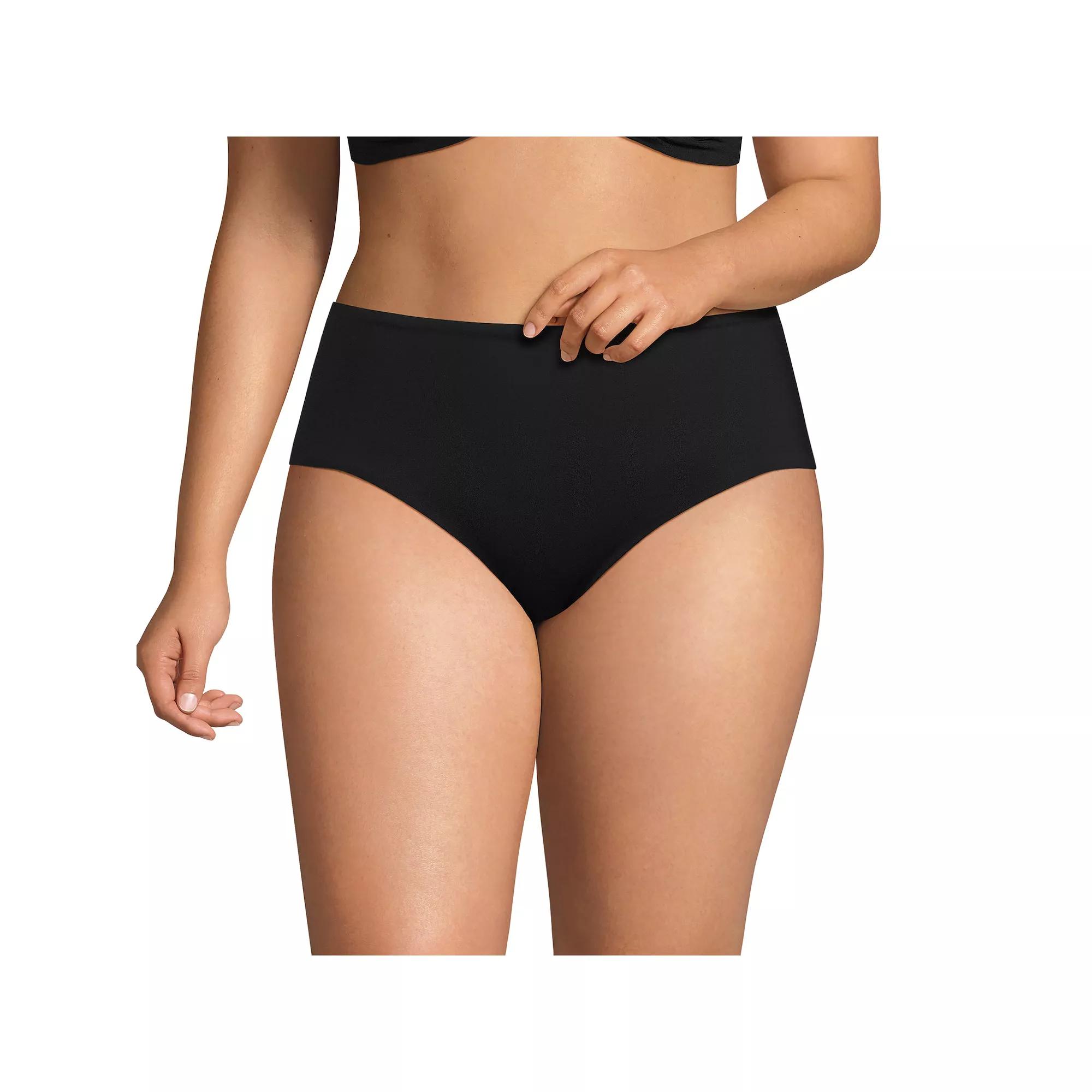 Plus Size Lands' End Classic Bikini Bottoms, Women's, Size: 16 W, Deep  Blue Product Image