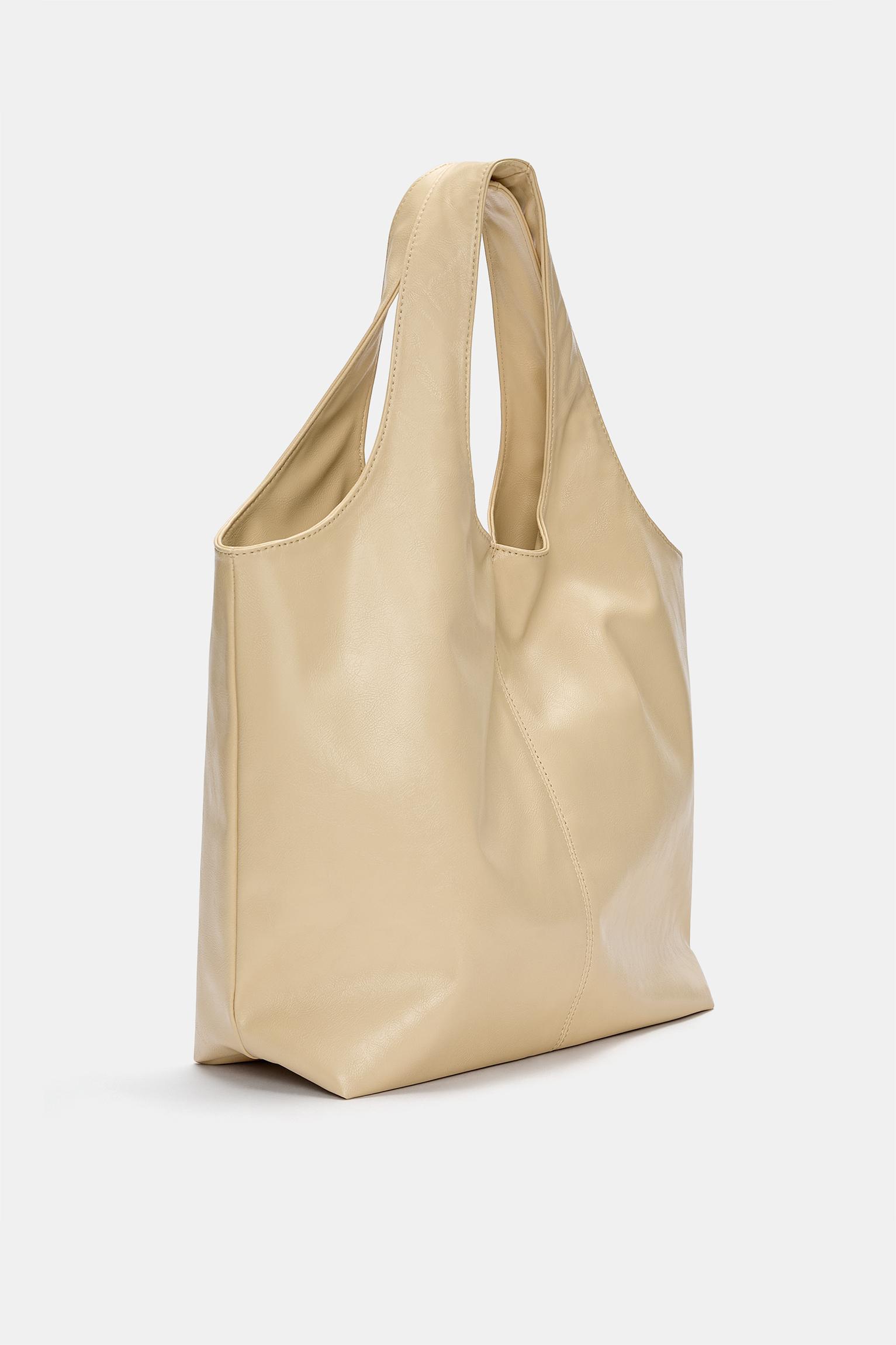 Faux leather shopper bag Product Image