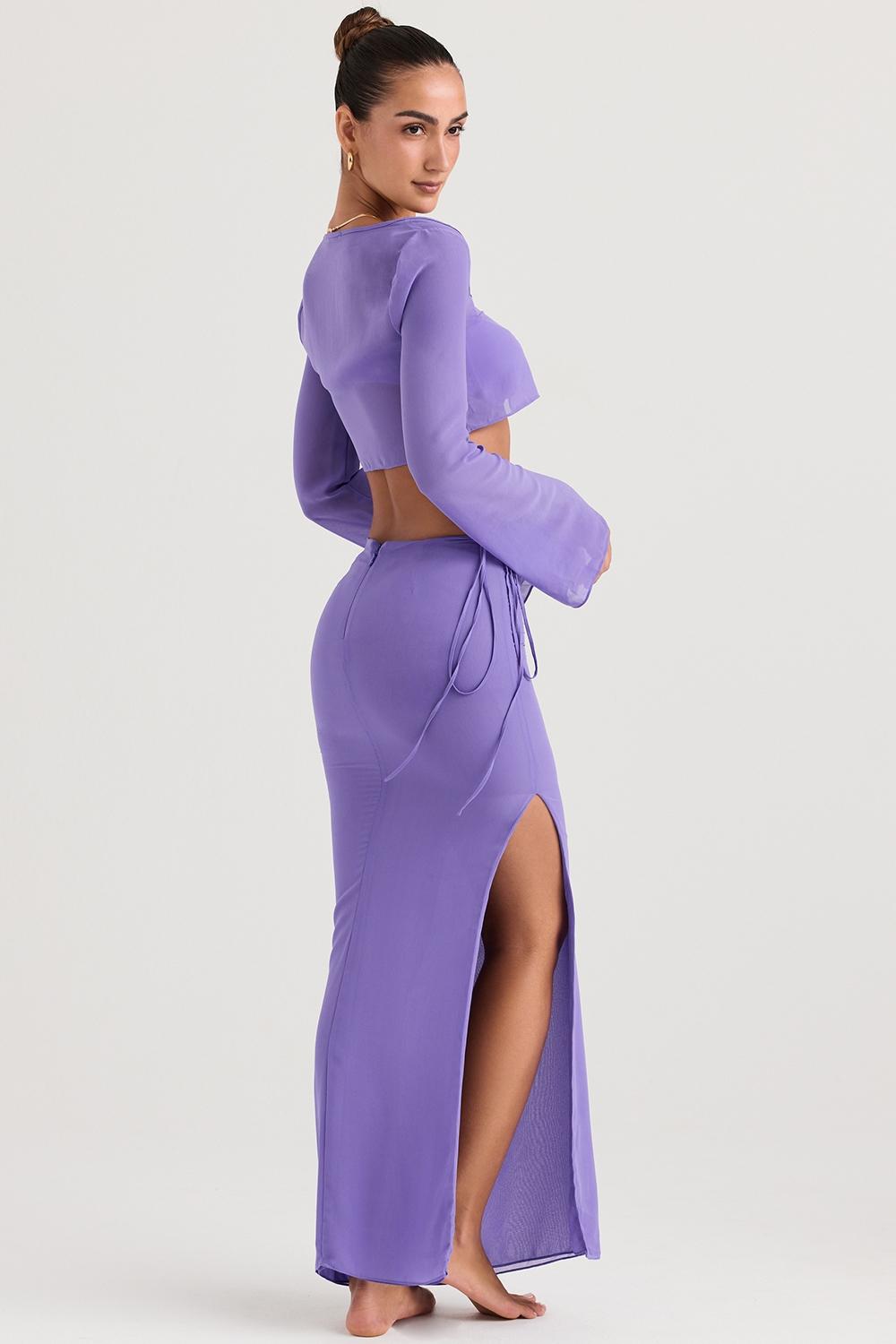 Amalfi  violet cutout maxi skirt Product Image