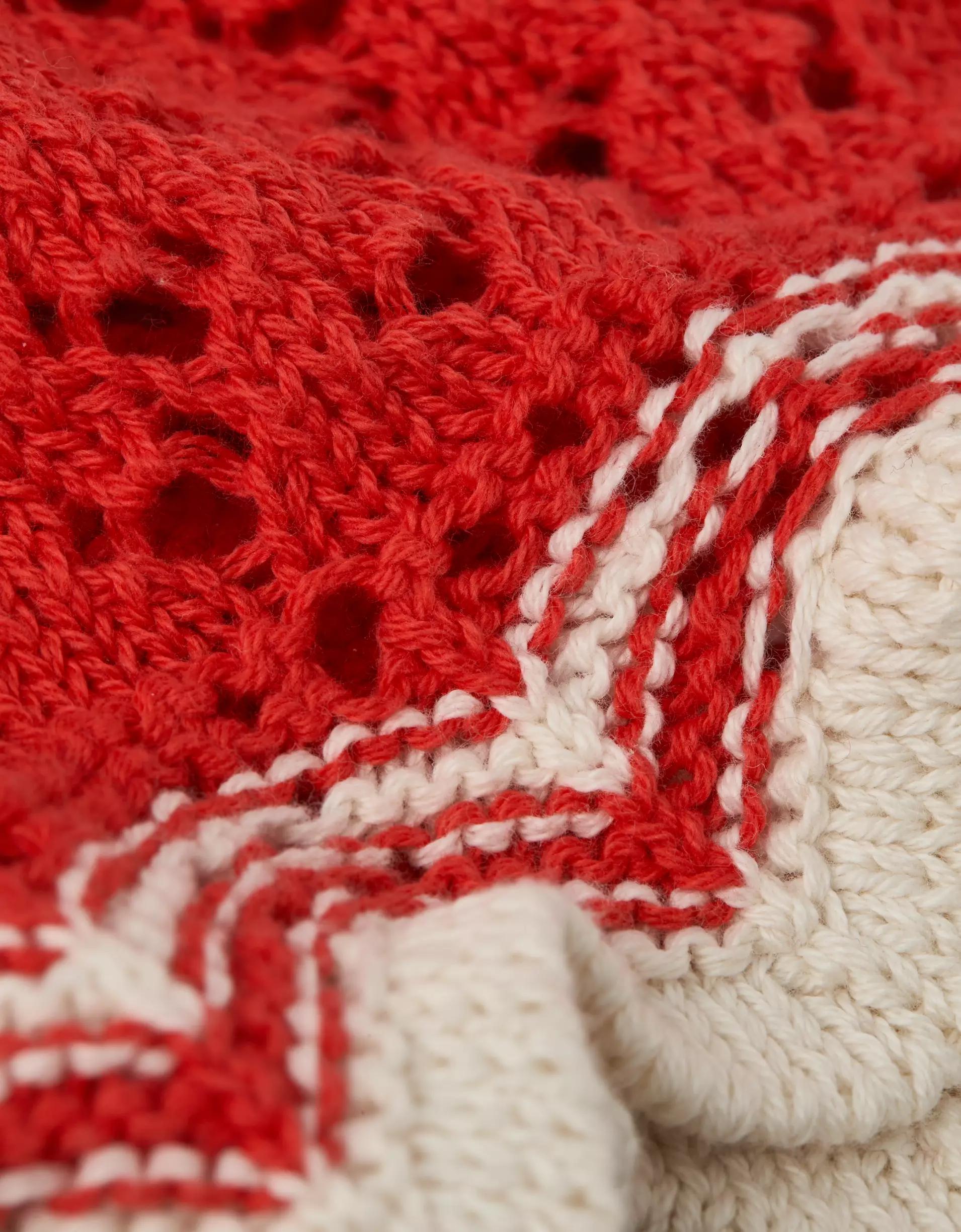 AE V-Neck Pointelle Scalloped Crochet Tank Top Product Image