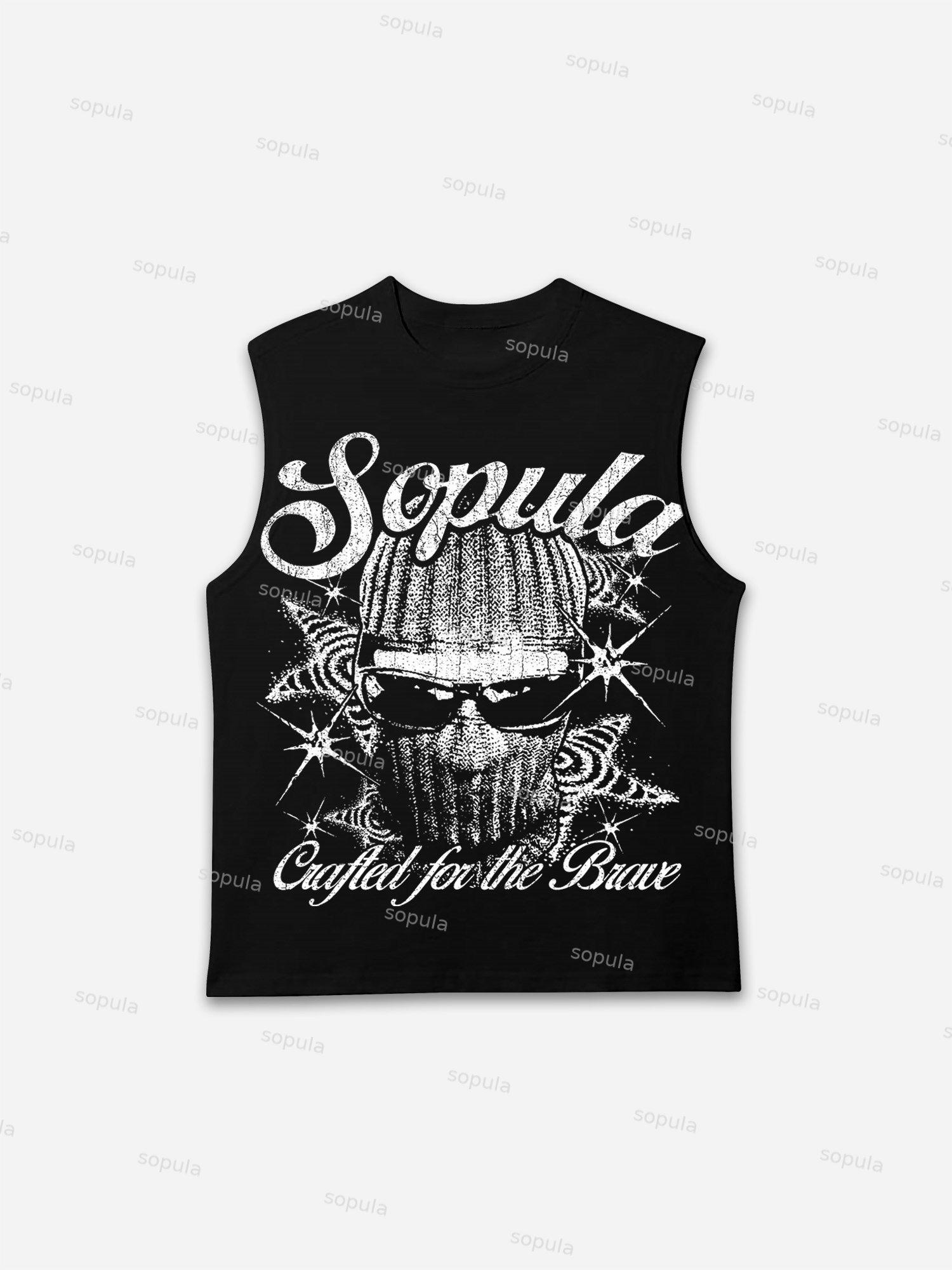 Sopula Mask Graphic Print Tank Top Product Image