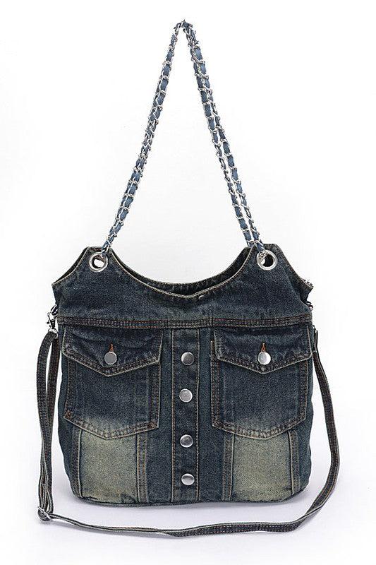 Vintage Denim Iconic Tote Bag Product Image