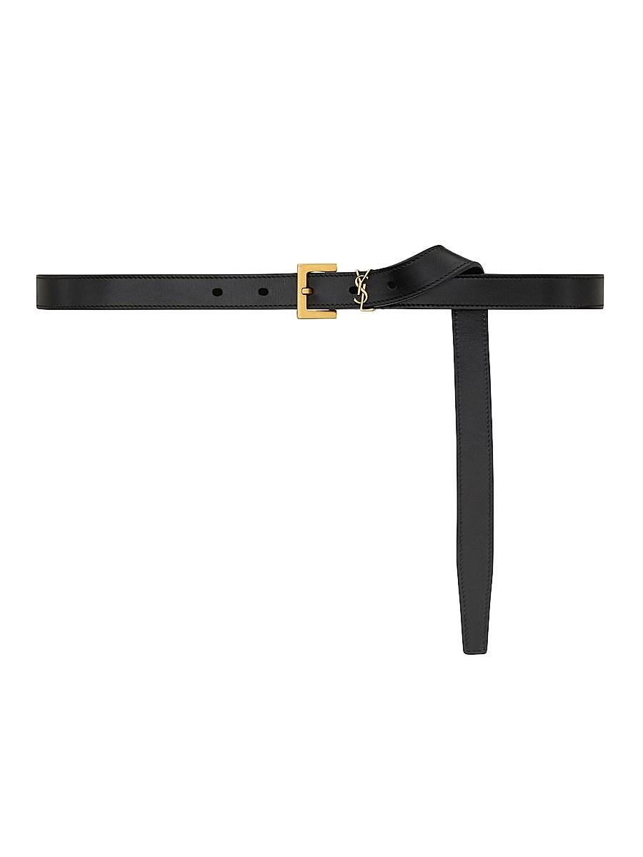 Womens Cassandre Thin Belt In Vegetable-Tanned Leather Product Image