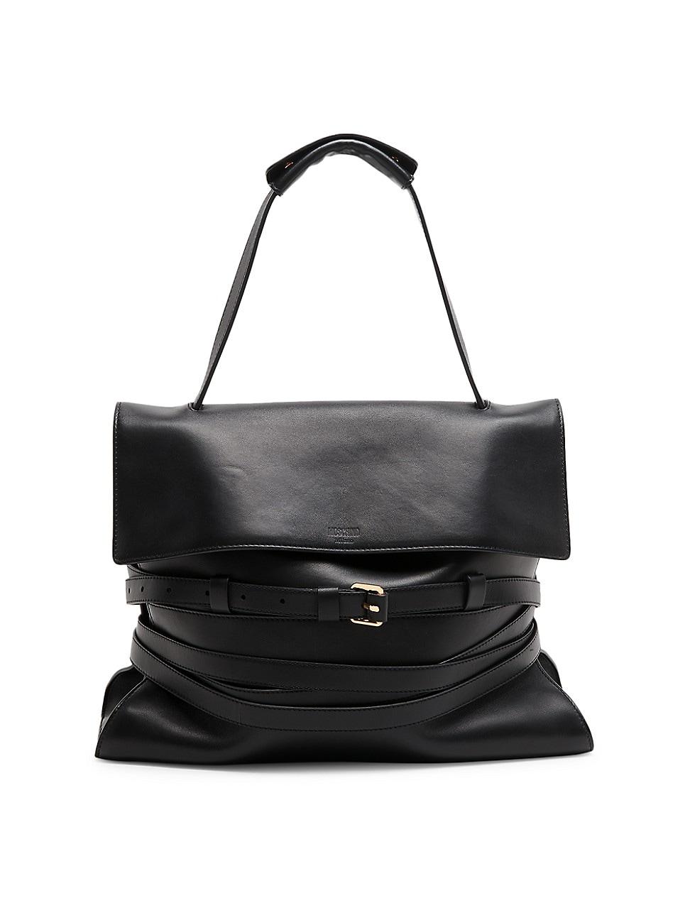 Womens Leather Belting Shoulder Bag Product Image