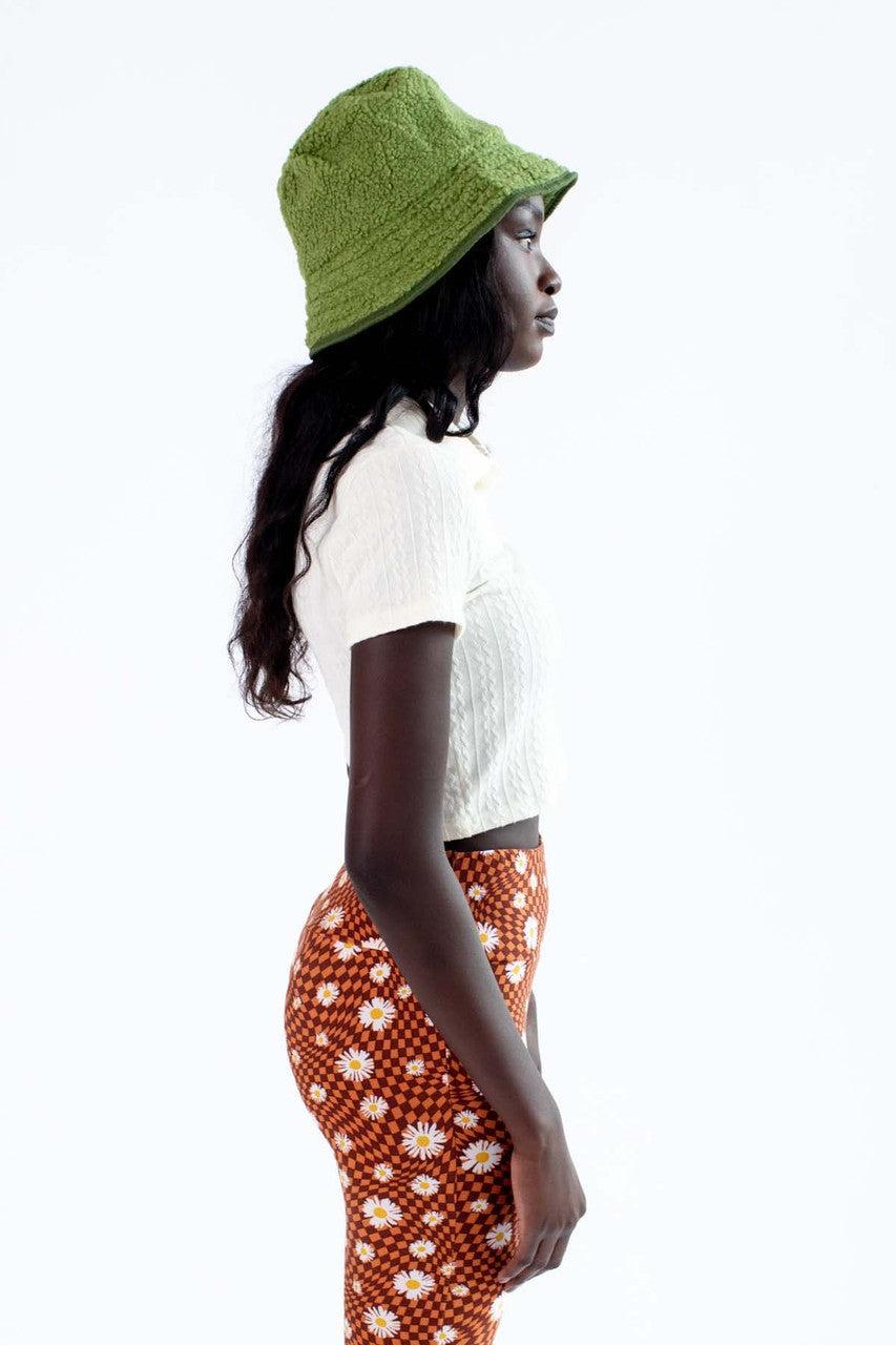 Ecru Cable Knit Polo Product Image