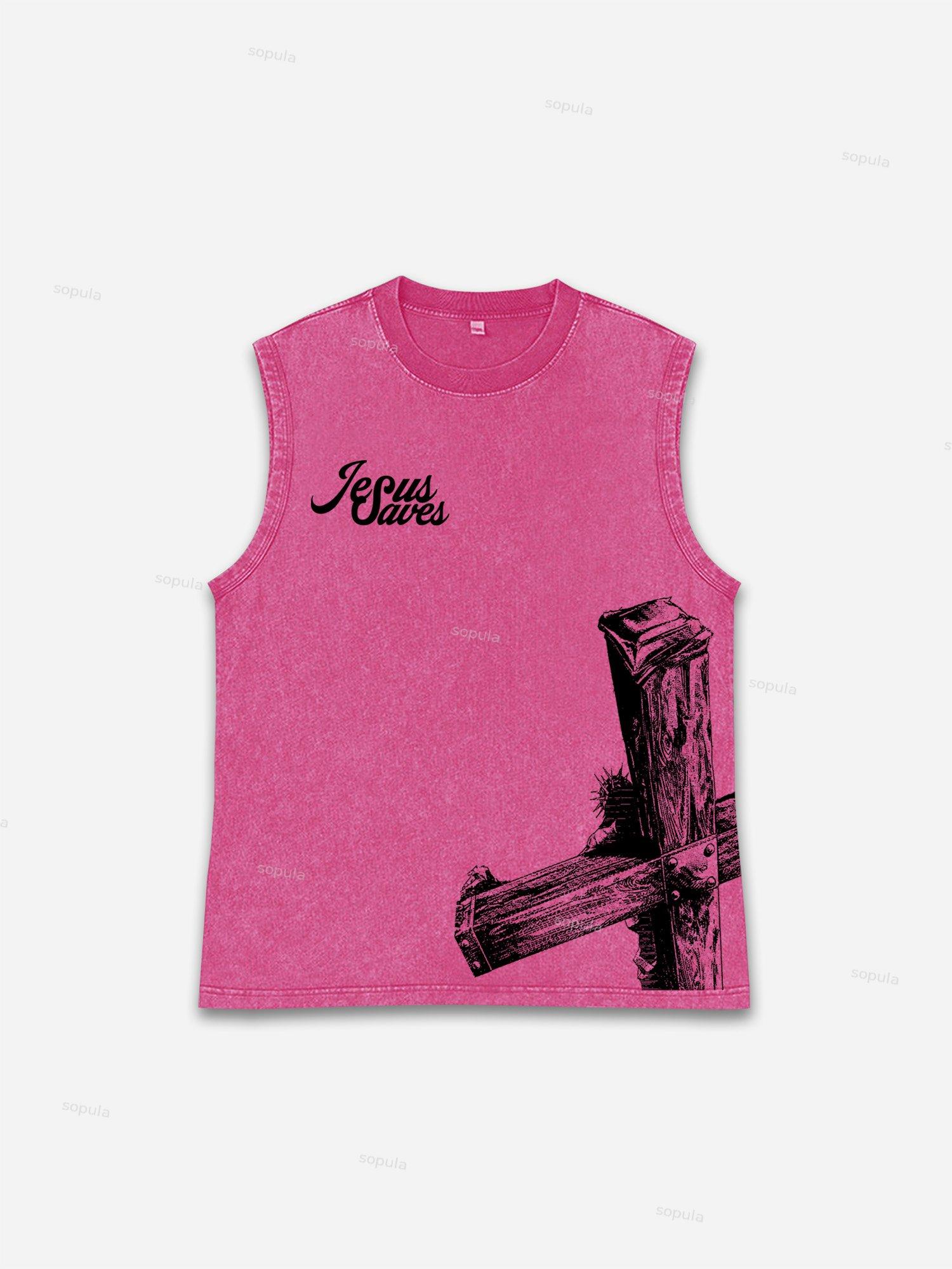 Jesus Saves Graphic Tank Top Product Image