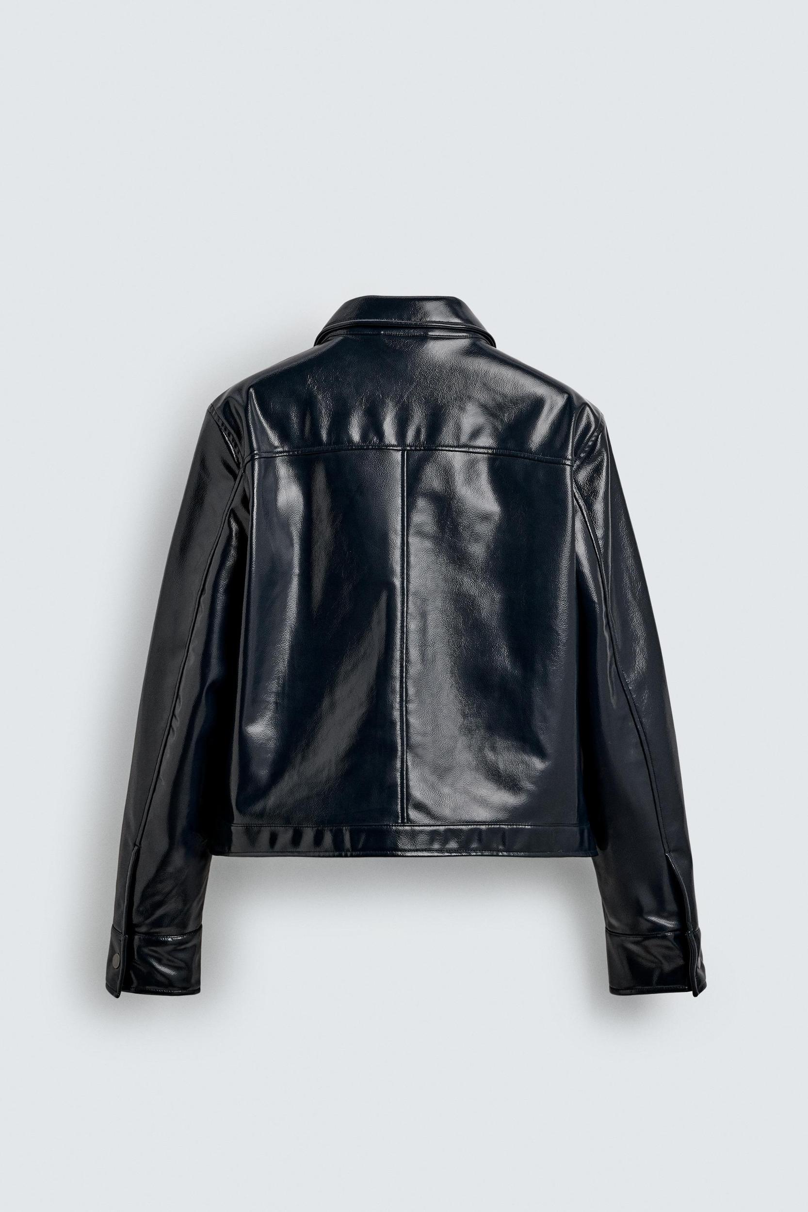 VINYL EFFECT OVERSHIRT Product Image