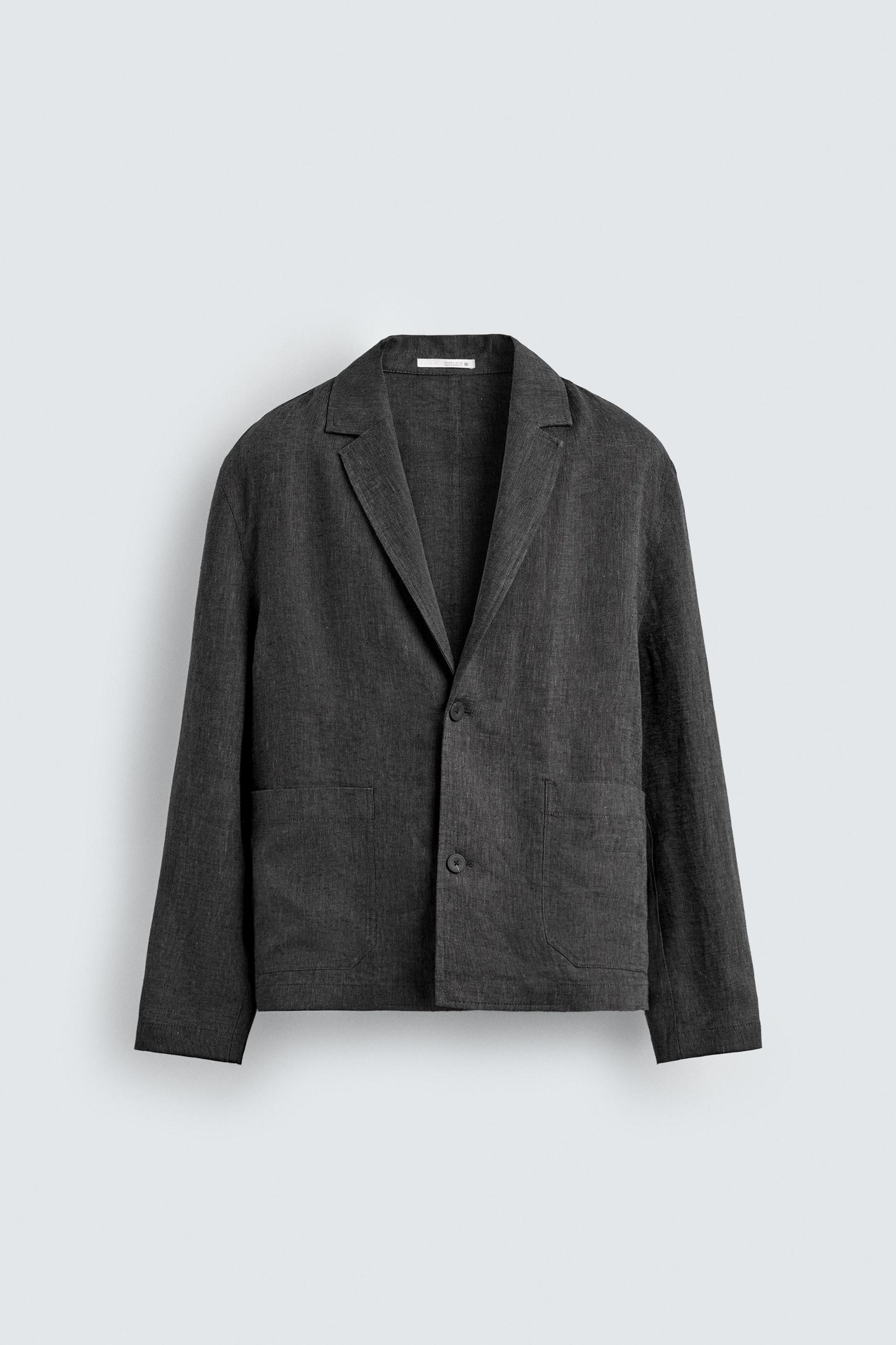 100% LINEN OVERSHIRT Product Image