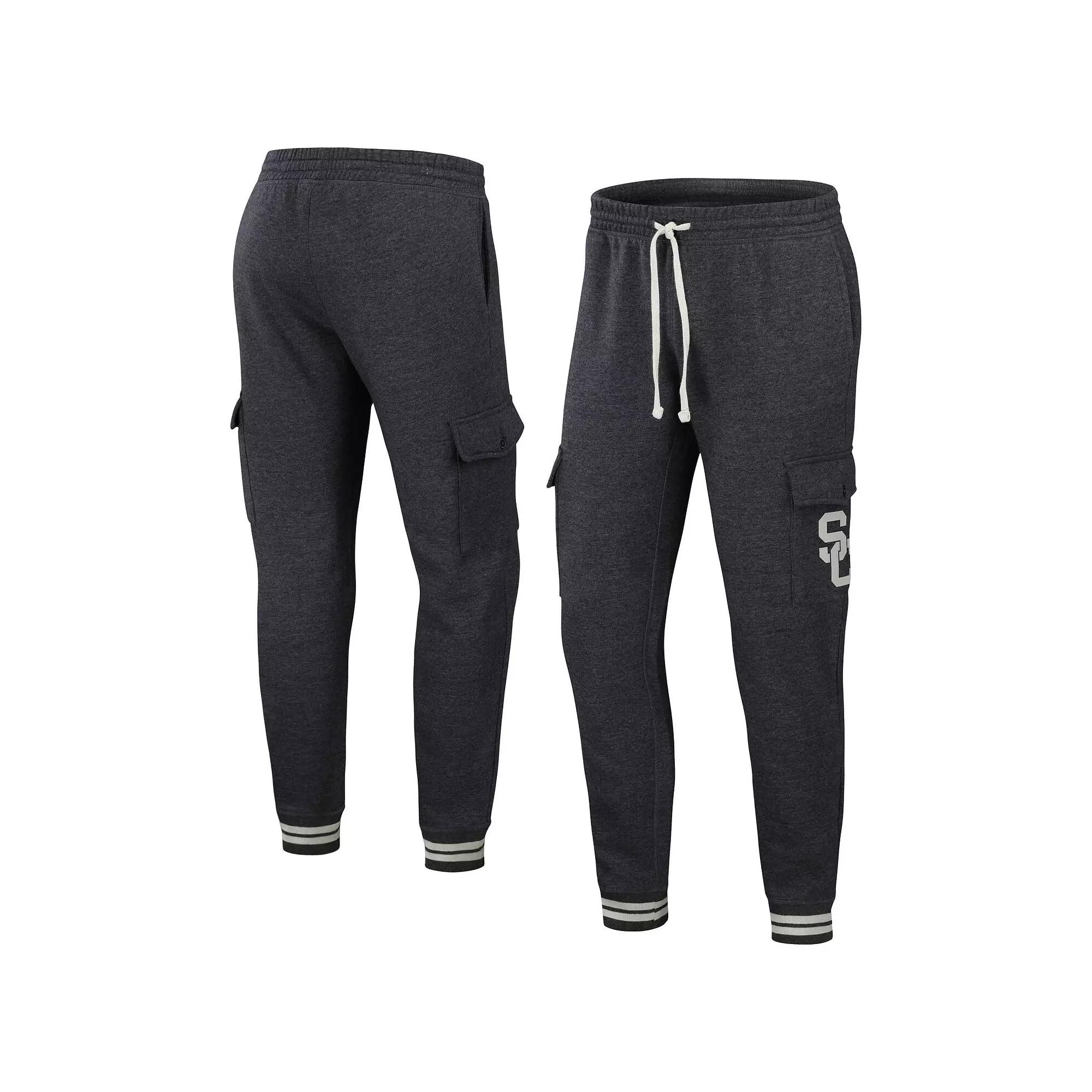 Men's Darius Rucker Collection by Fanatics Heather Charcoal USC Trojans Cargo Jogger Pants,  Product Image