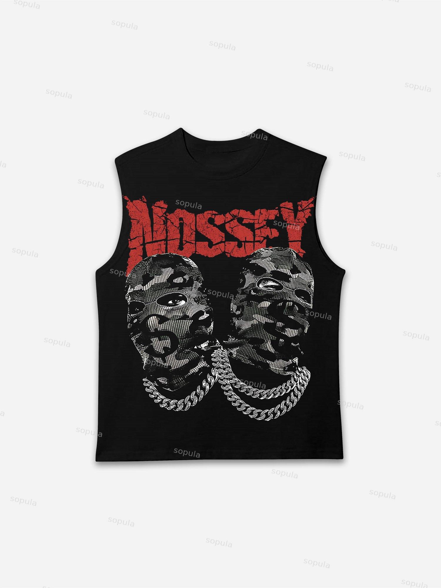 Sopula Men's Camo Double Head Mask Print Tank Top Product Image