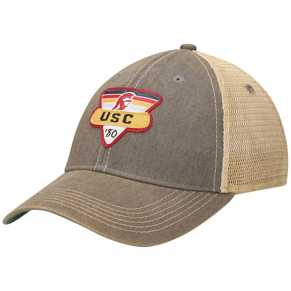 Men's Gray USC Trojans Legacy Point Old Favorite Trucker Snapback Hat, Grey Product Image