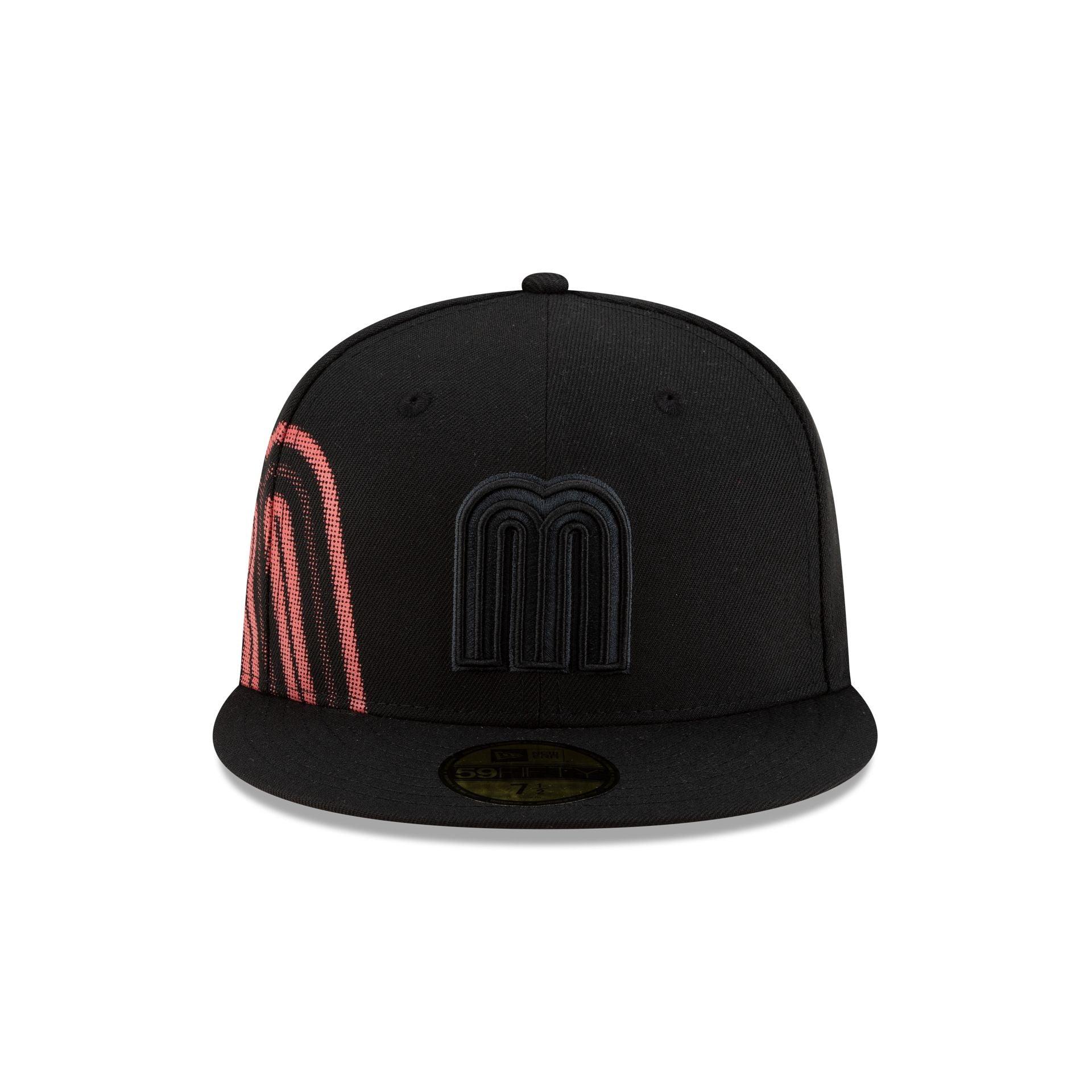 Mexico Baseball Black on Black 59FIFTY Fitted Hat Male Product Image