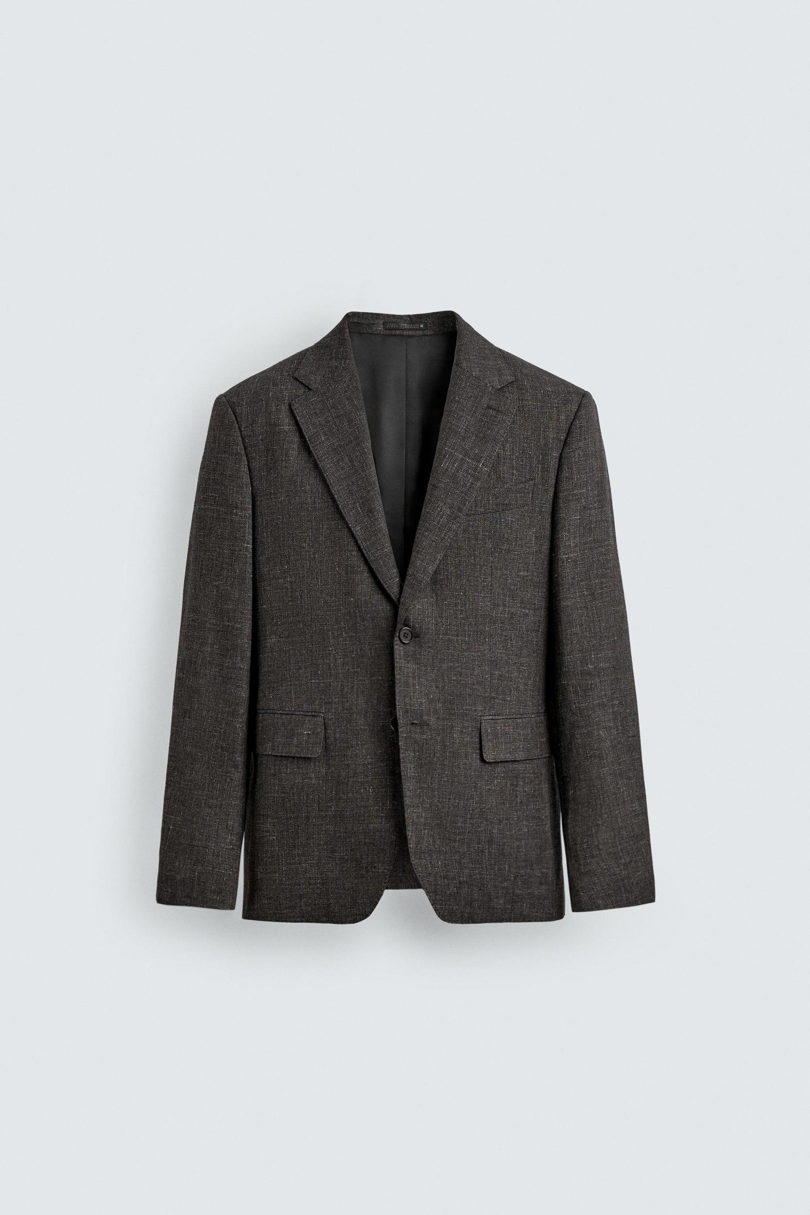 REGULAR FIT TEXTURED SUIT JACKET Product Image