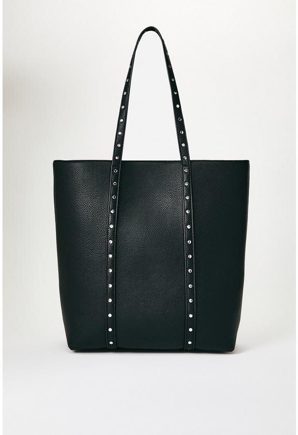 JustFab Margaux Platform Loafer Pump Womens Black/ White Size 8.5 Product Image