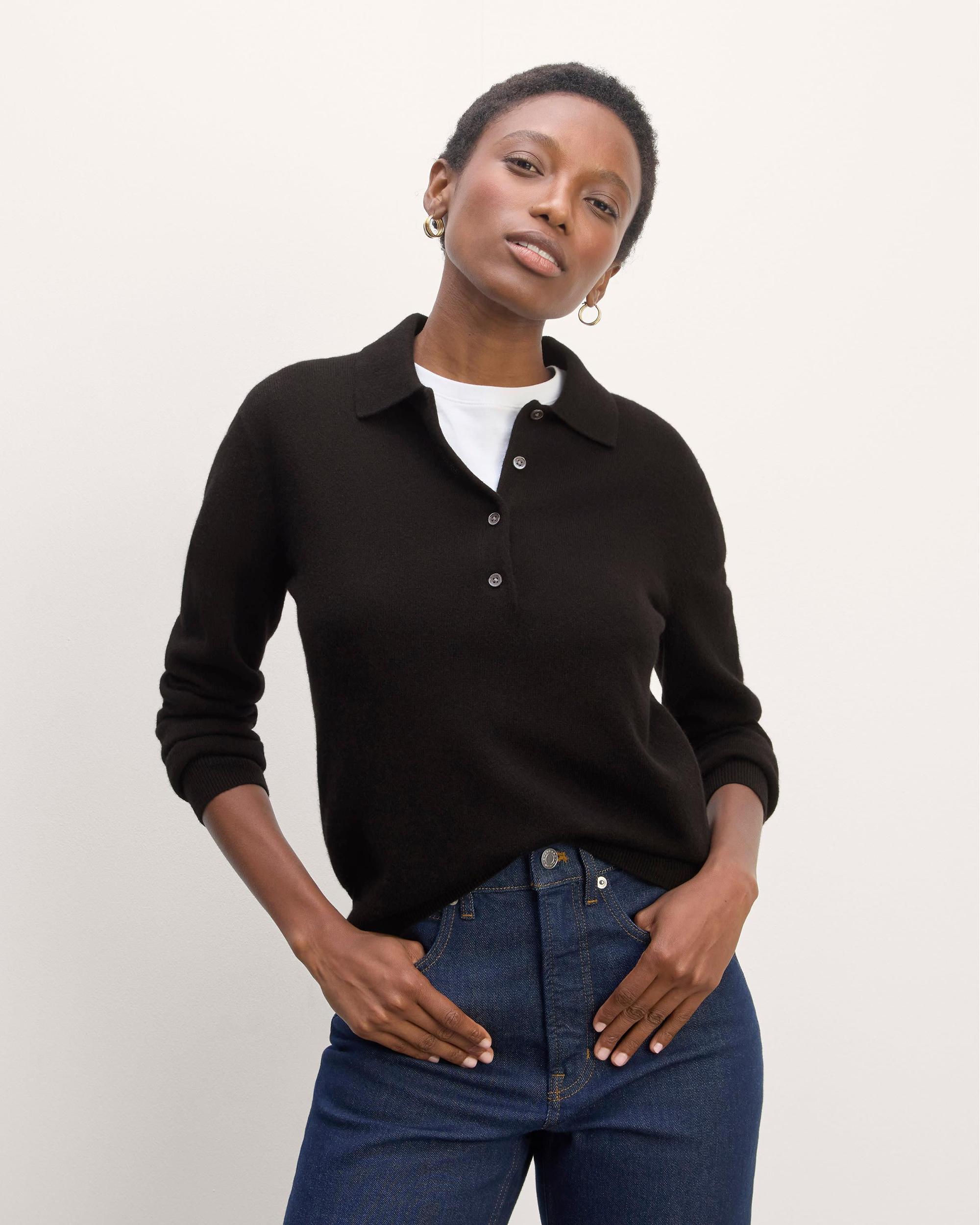 Womens Classic Polo in Cashmere Sweater by Everlane Product Image